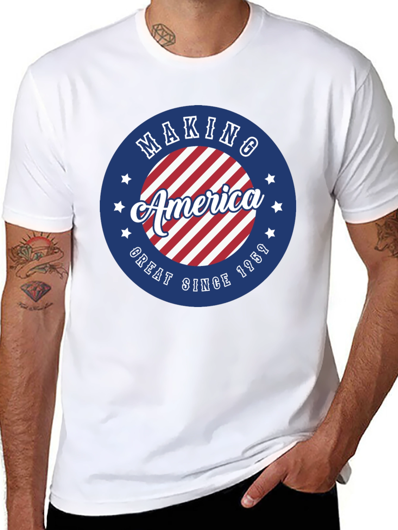 Black Making America Great Since 1959 T-Shirt view 8