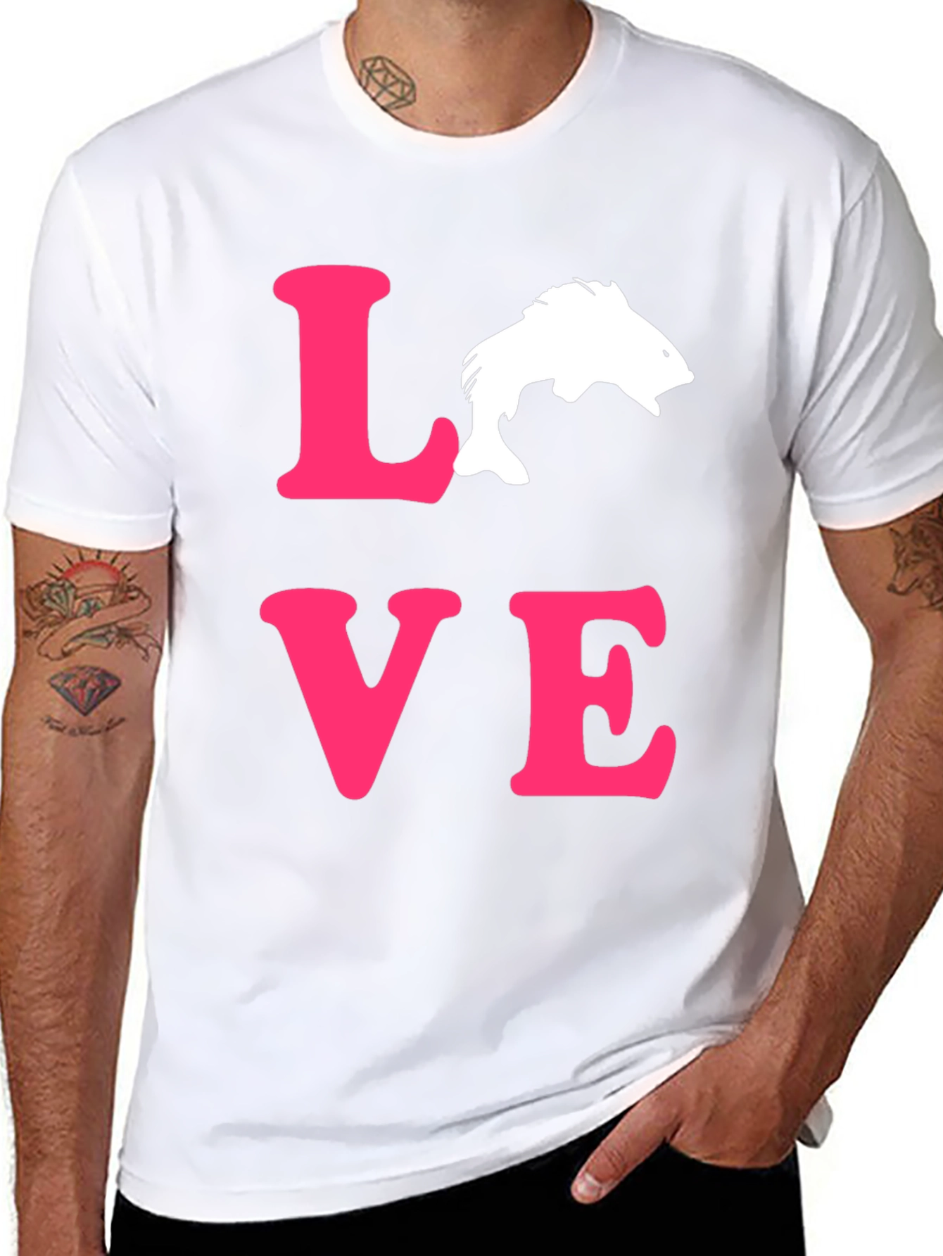 LOVE Fishing T-Shirt: Stylish Angler Apparel - 8