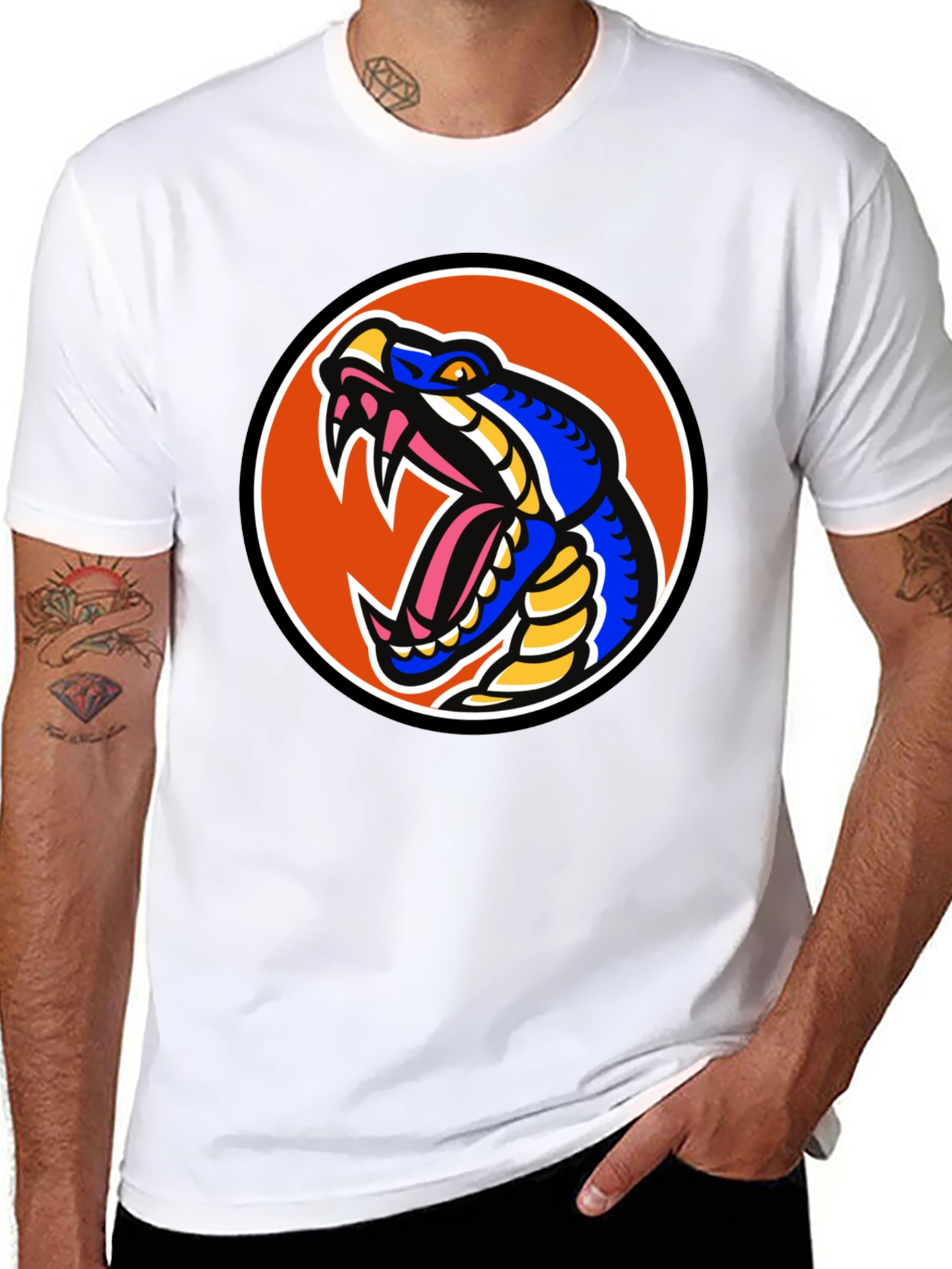 Black Snake Graphic Tee - Bold Cobra Design view 8