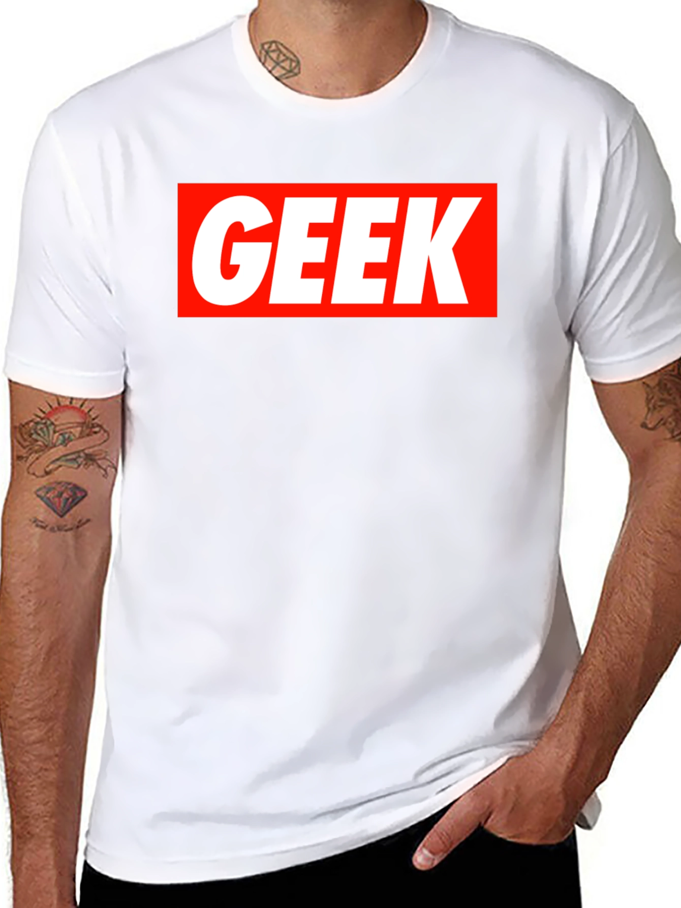Black Geek Graphic Tee - Black Short Sleeve T-Shirt view 8