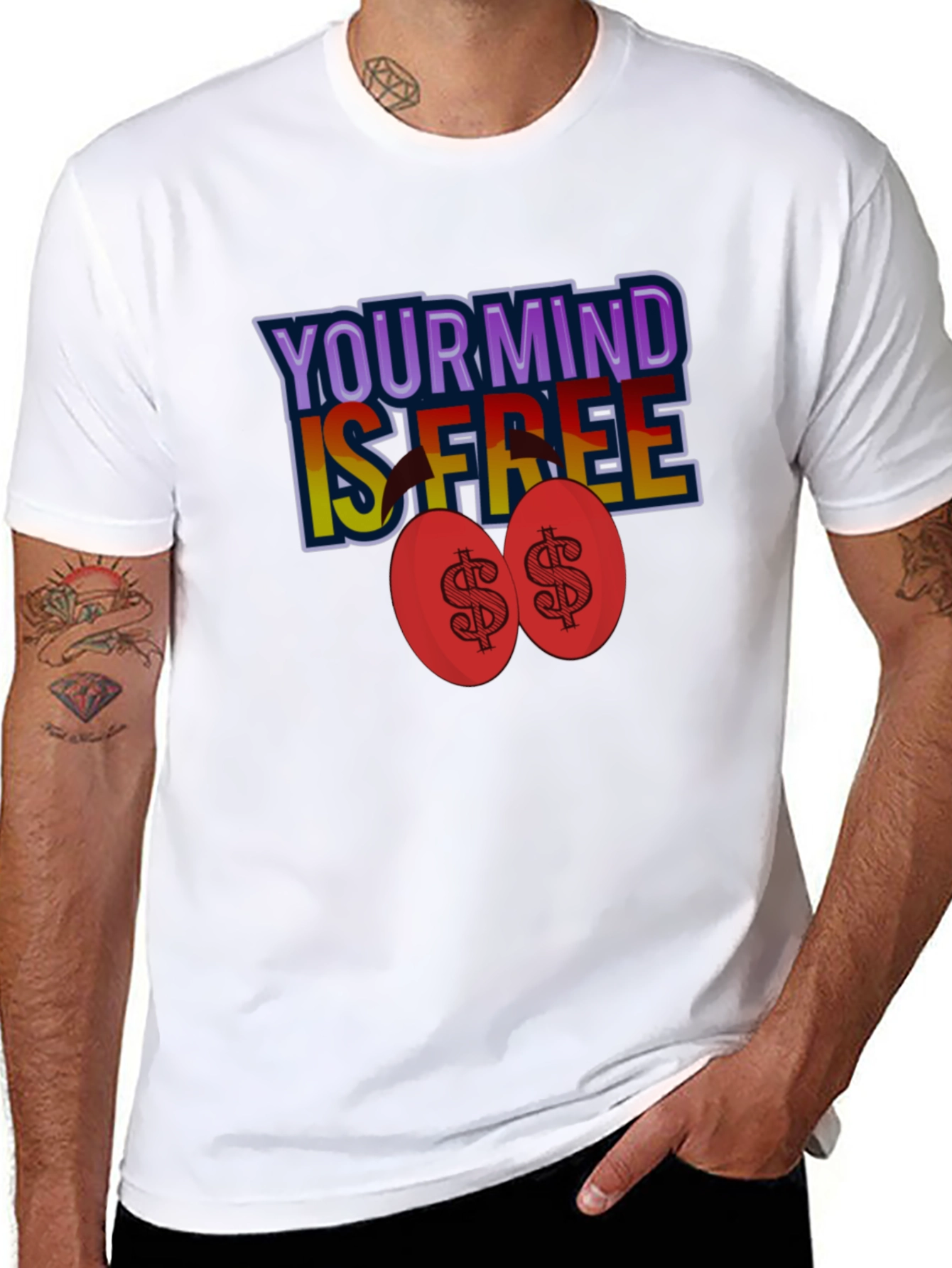 Black Your Mind Is Free T-Shirt view 8