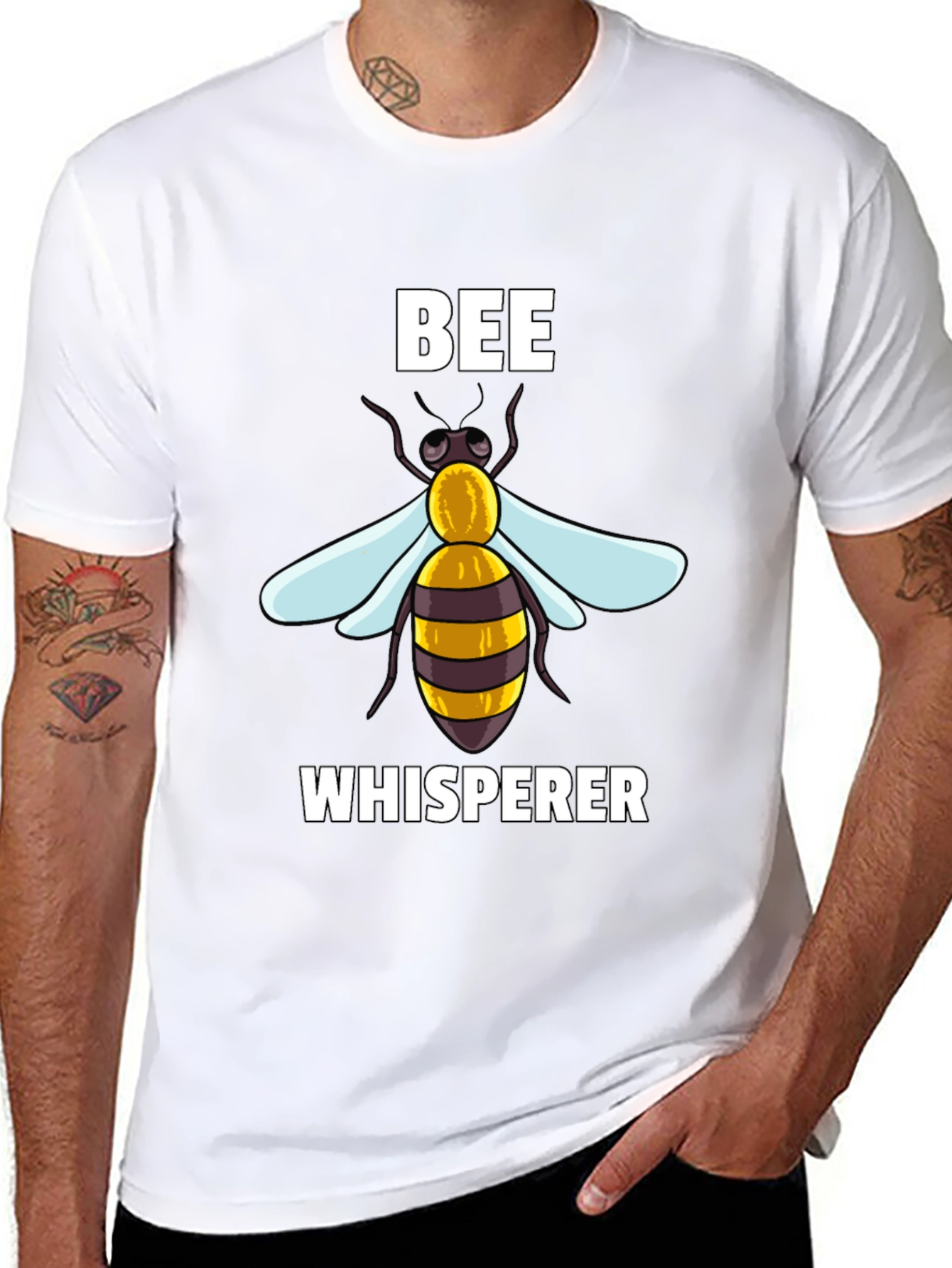 Black Bee Whisperer Graphic T-Shirt view 8