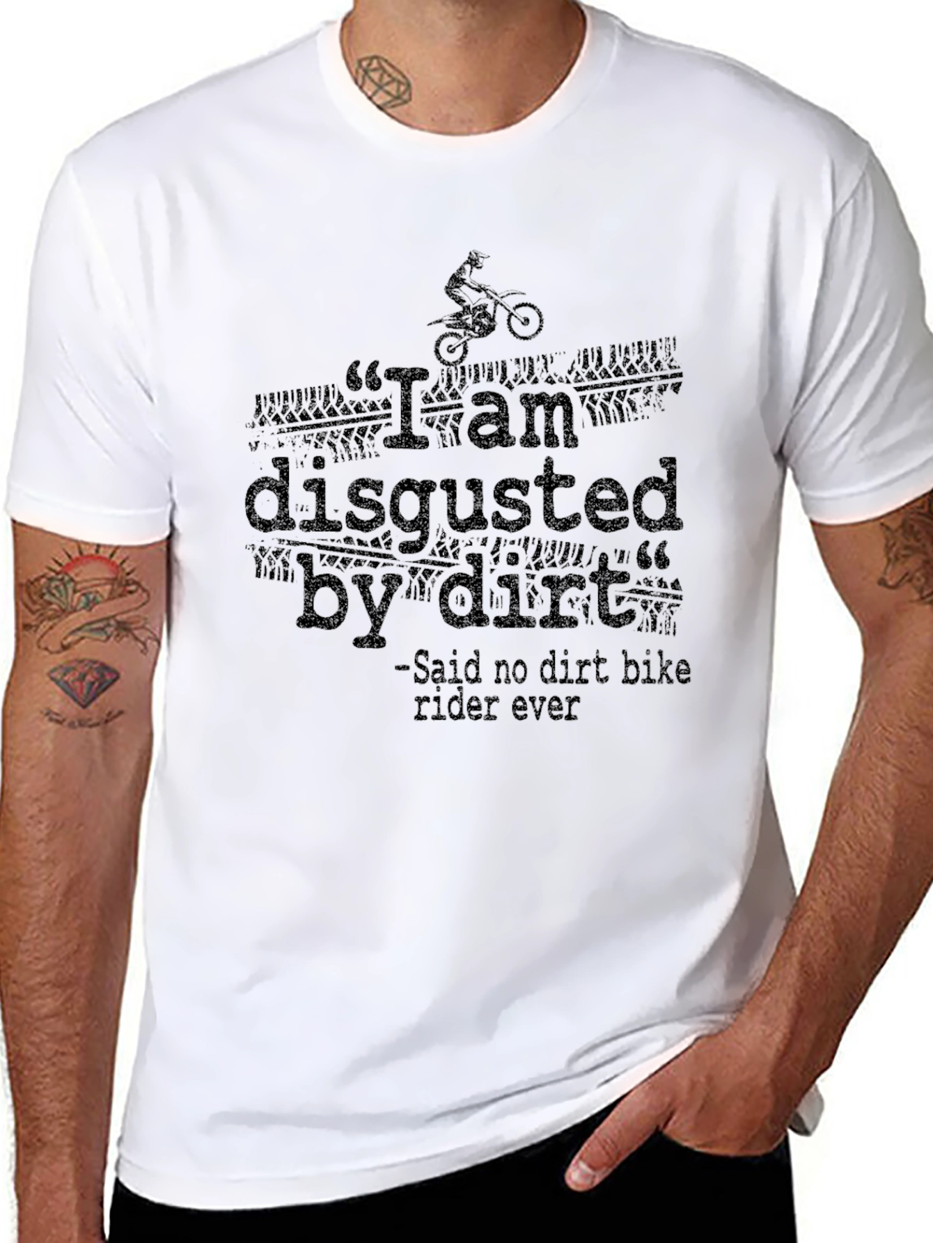 Dirt Bike Rider Graphic T-Shirt - 8