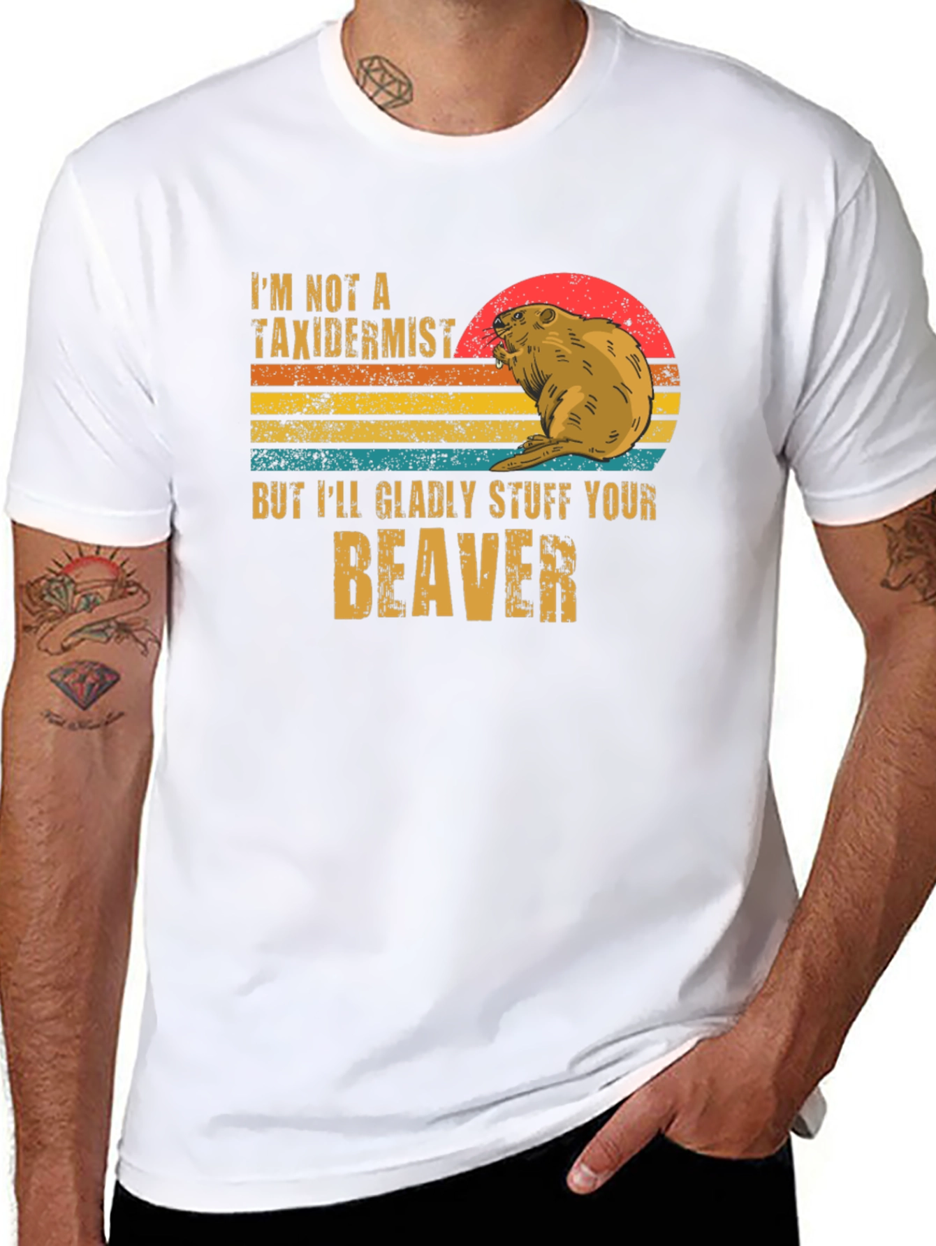 Black Stuff Your Beaver T-Shirt view 8