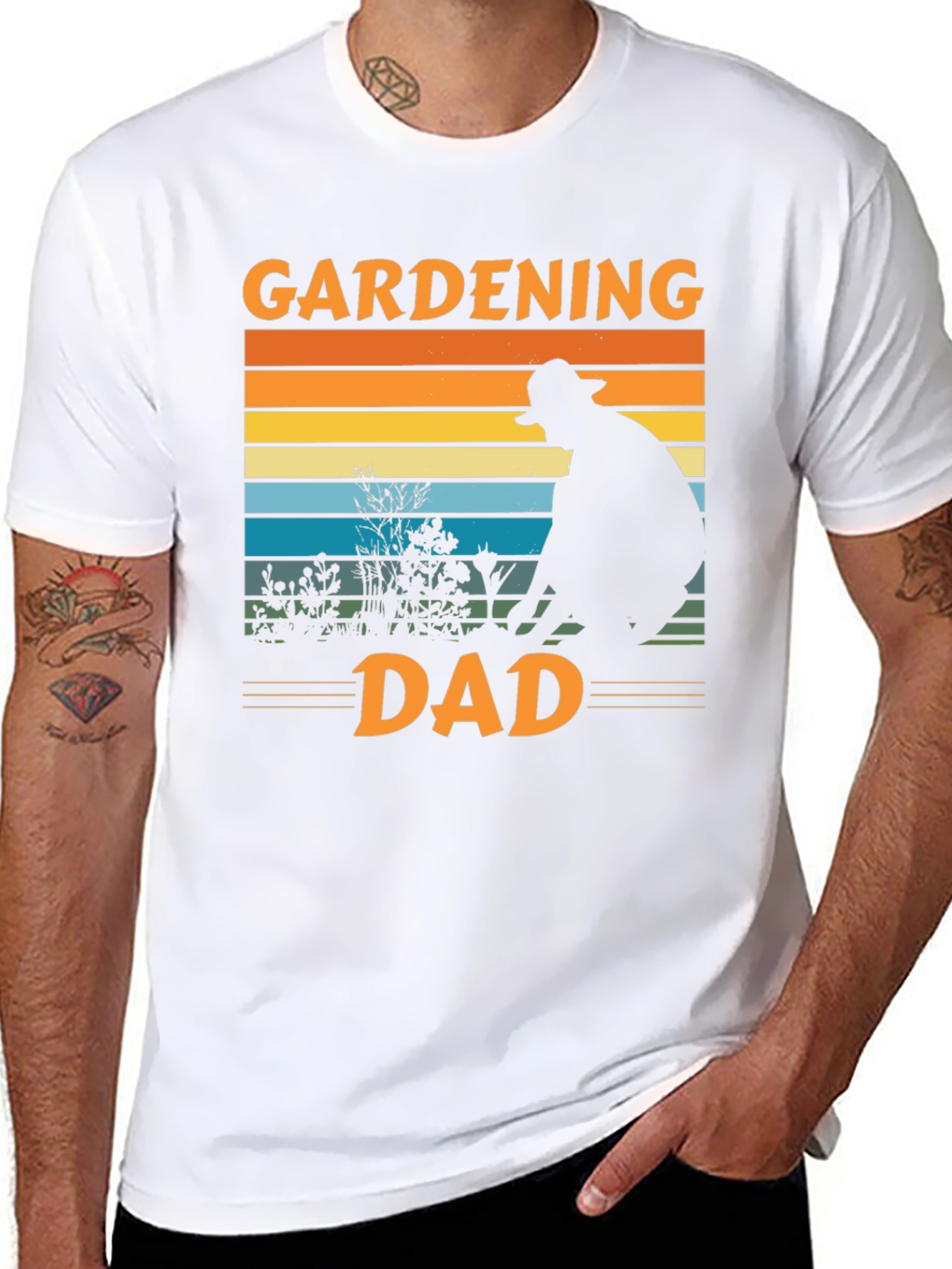 Black Gardening Dad T-Shirt, Father's Day Gift view 8