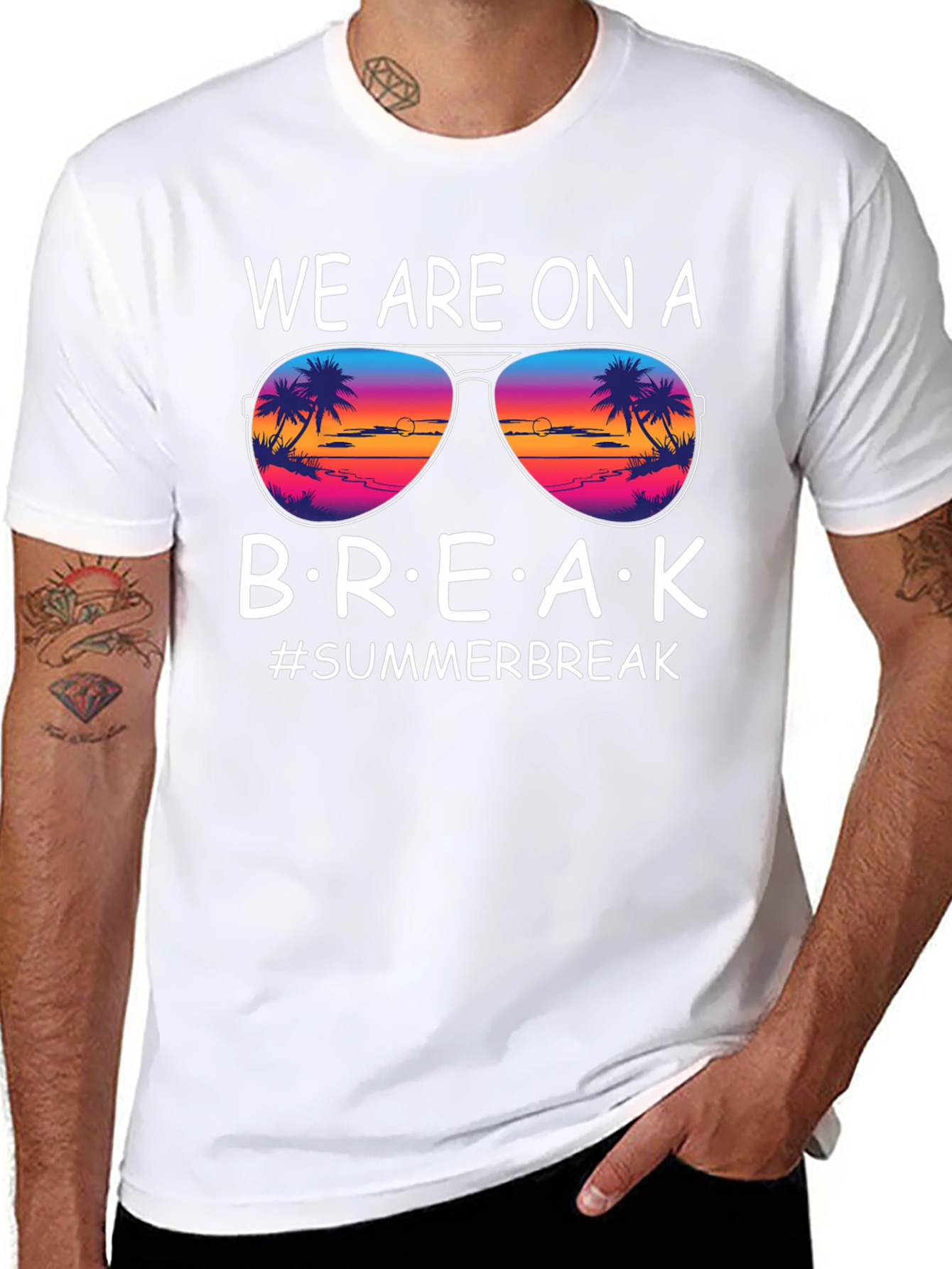 Black Summer Break T-Shirt view 8