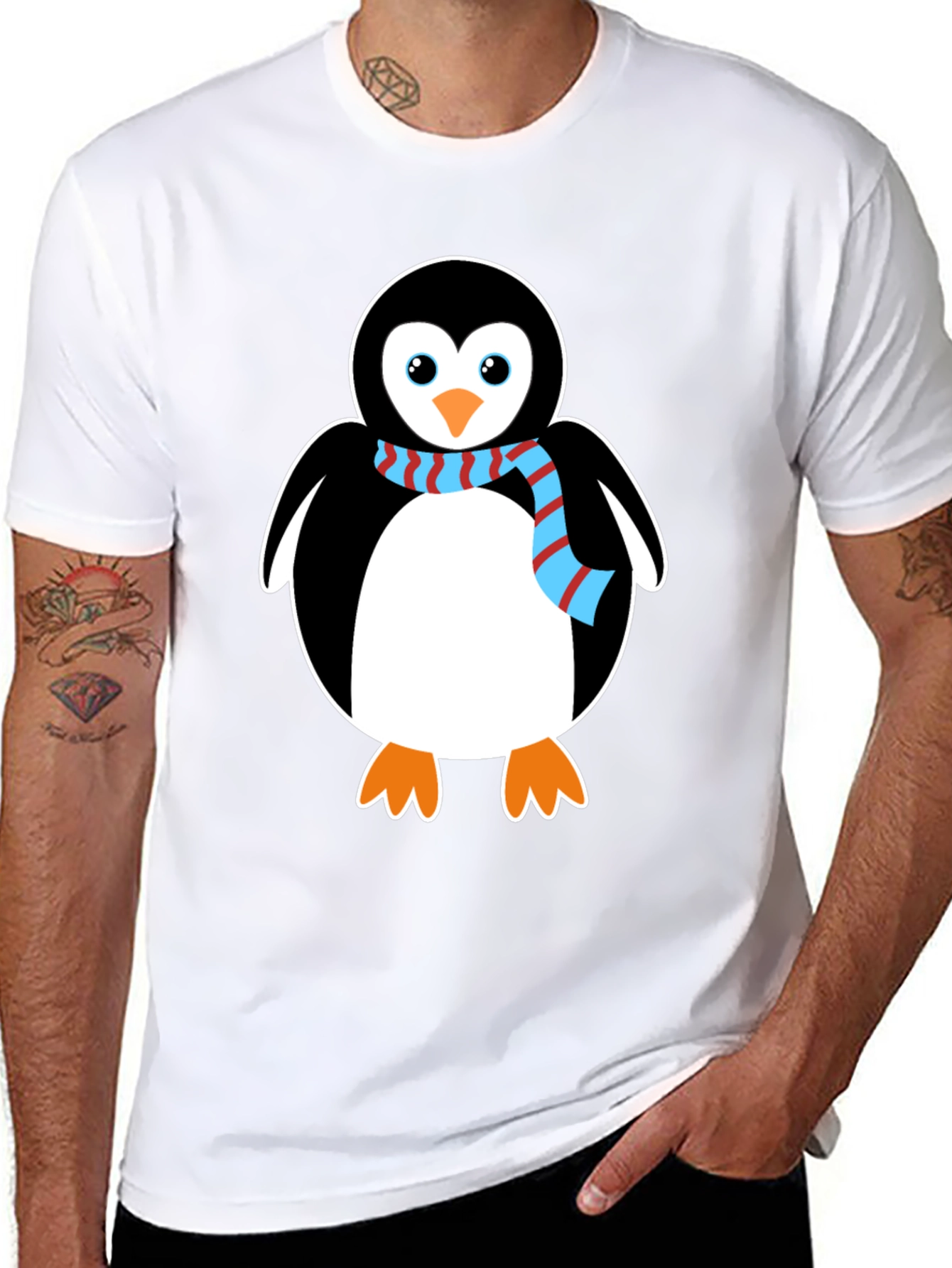 Black Penguin Graphic Tee - Cute Cartoon Animal Shirt view 8