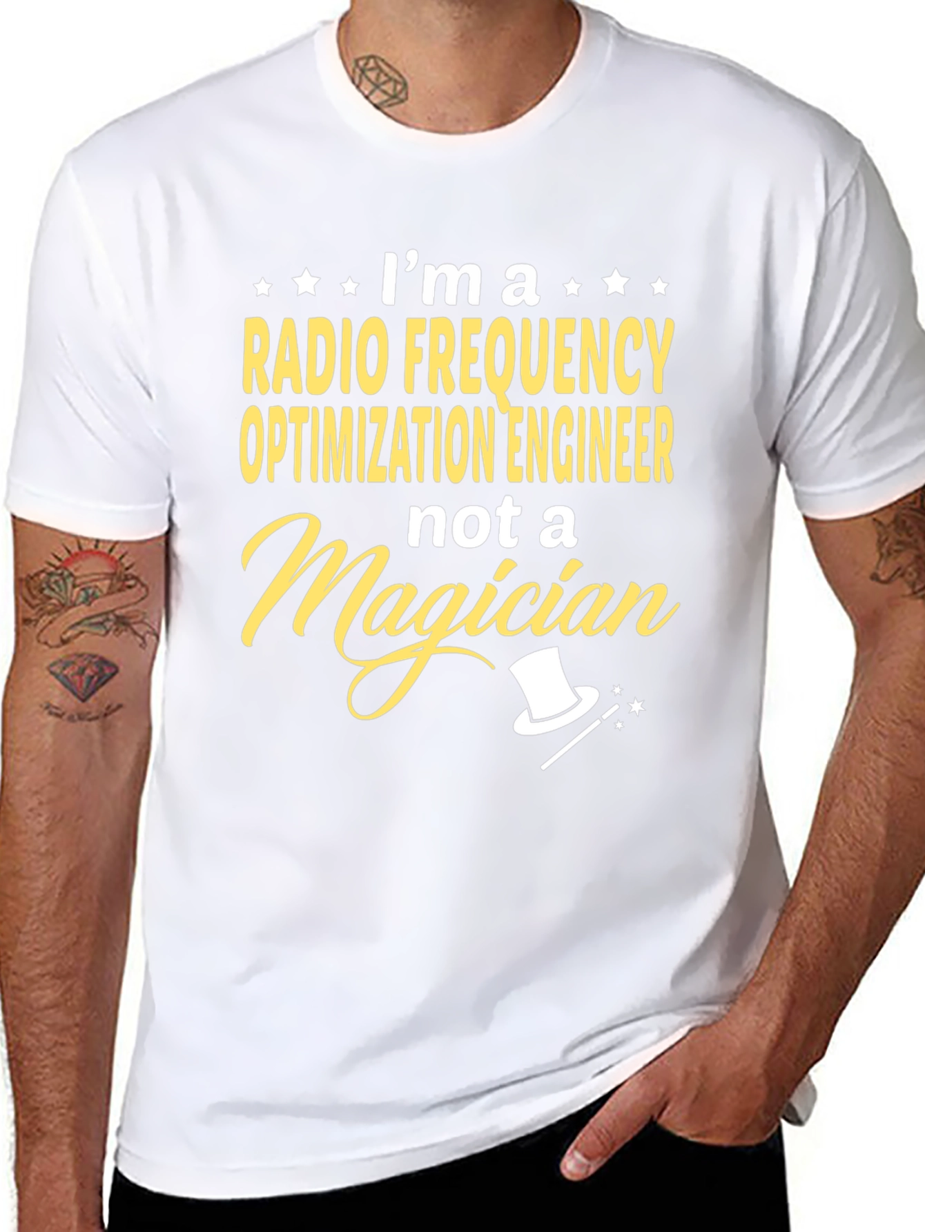 Black Radio Frequency Engineer T-Shirt view 8