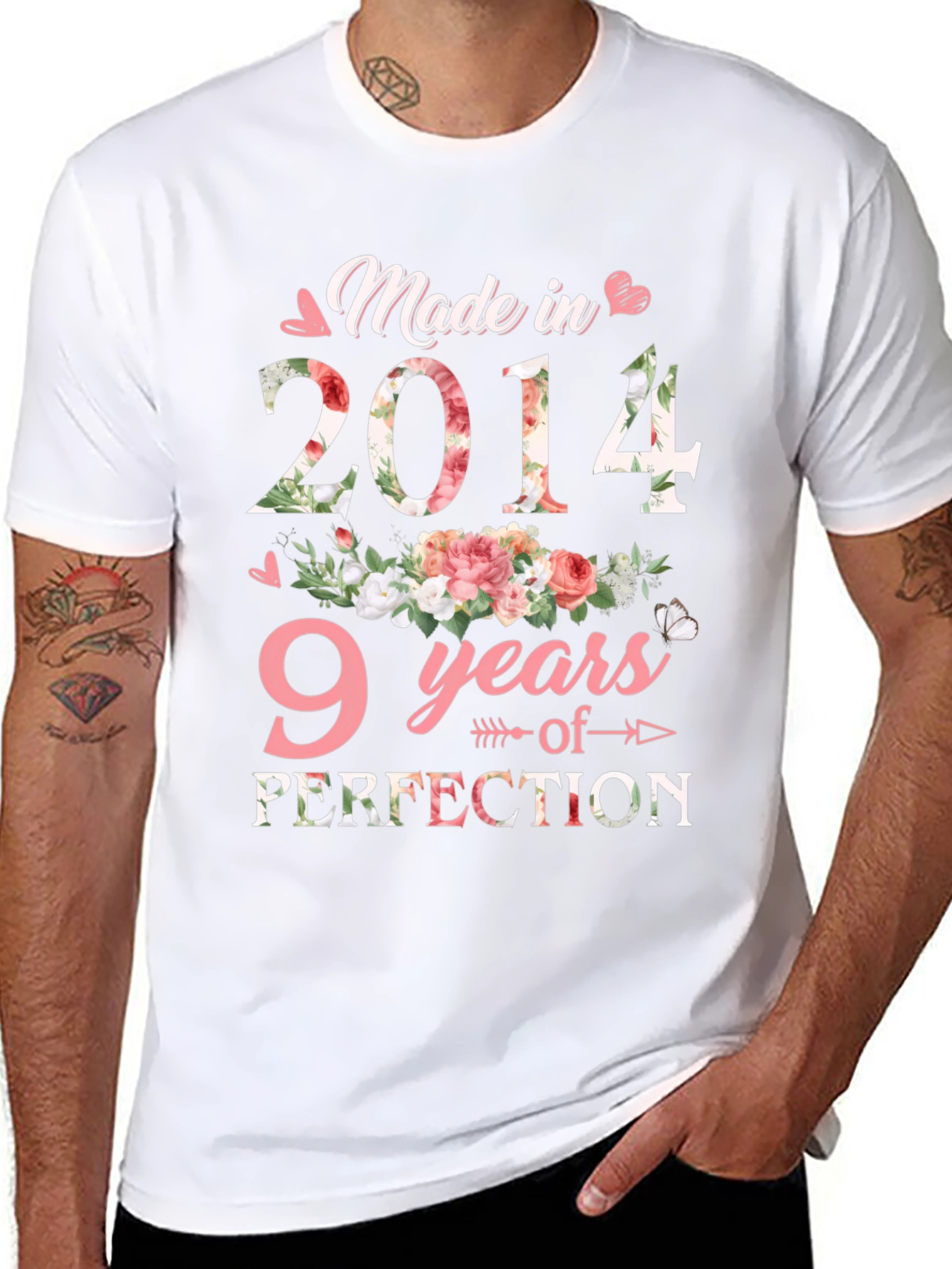 Black Made in 2014, 9 Years of Perfection T-Shirt view 8
