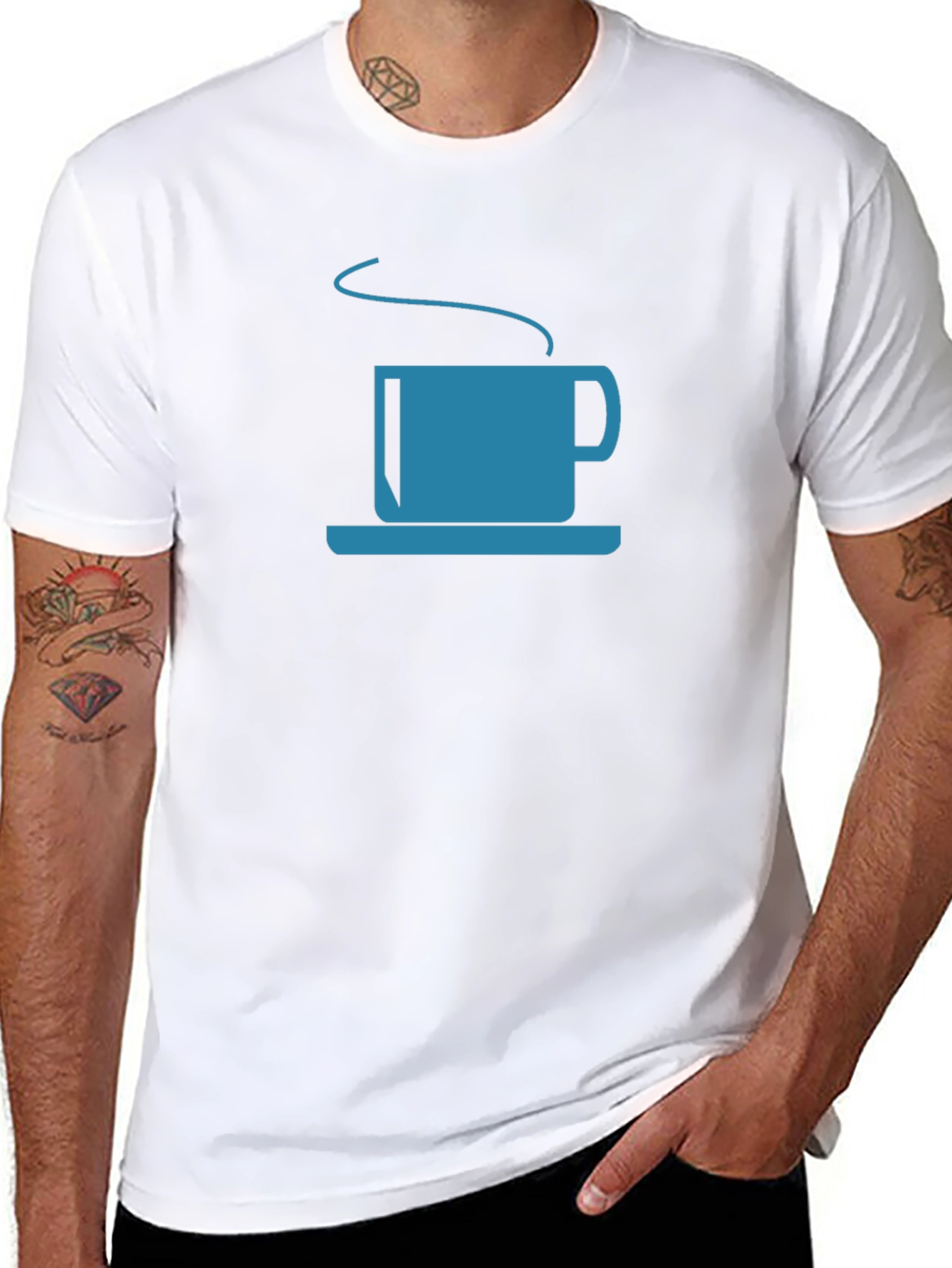 Black Coffee Lover's Graphic Tee - Casual Black T-Shirt view 8