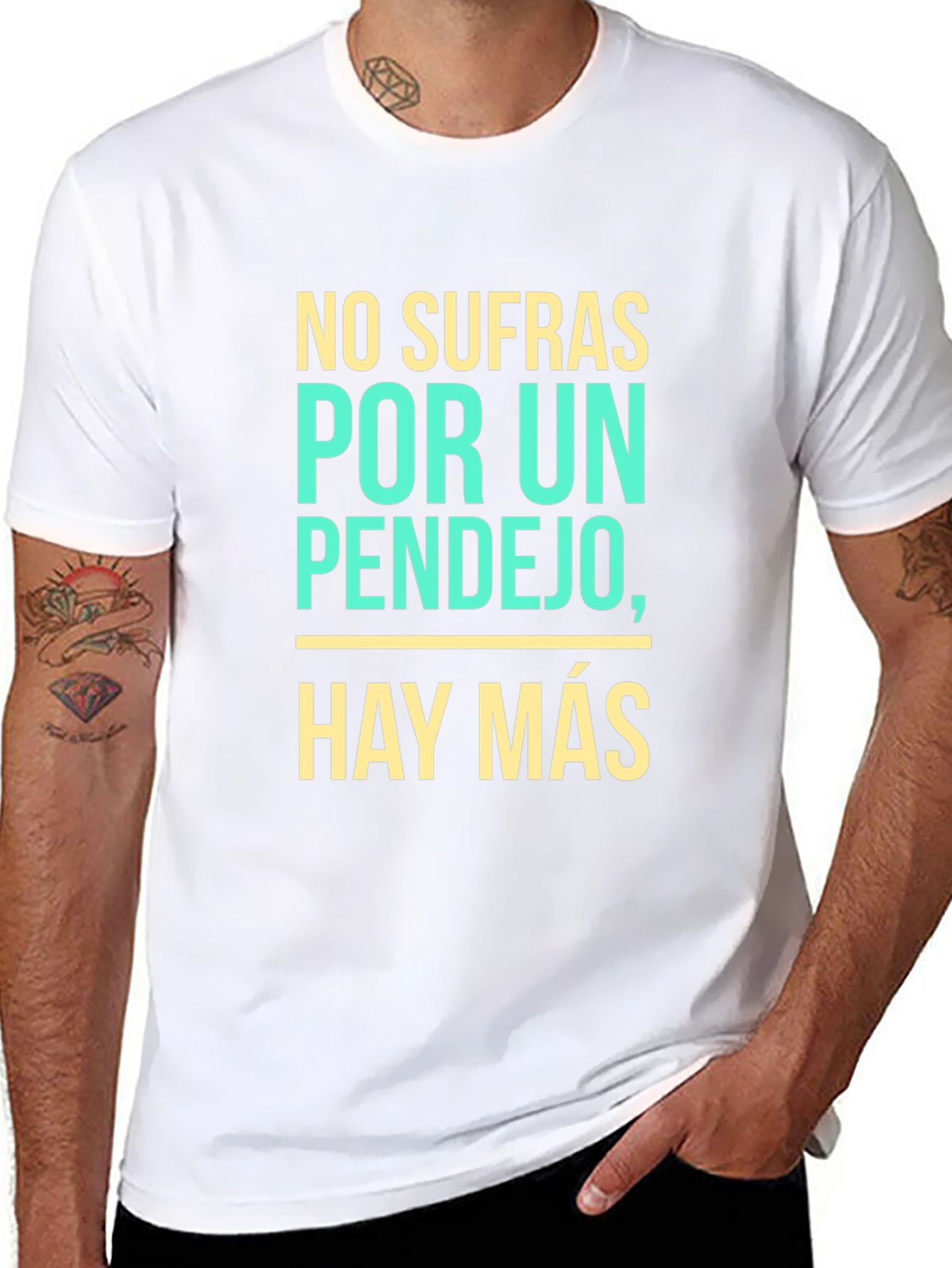 Black Funny Spanish Quote Graphic T-Shirt view 8