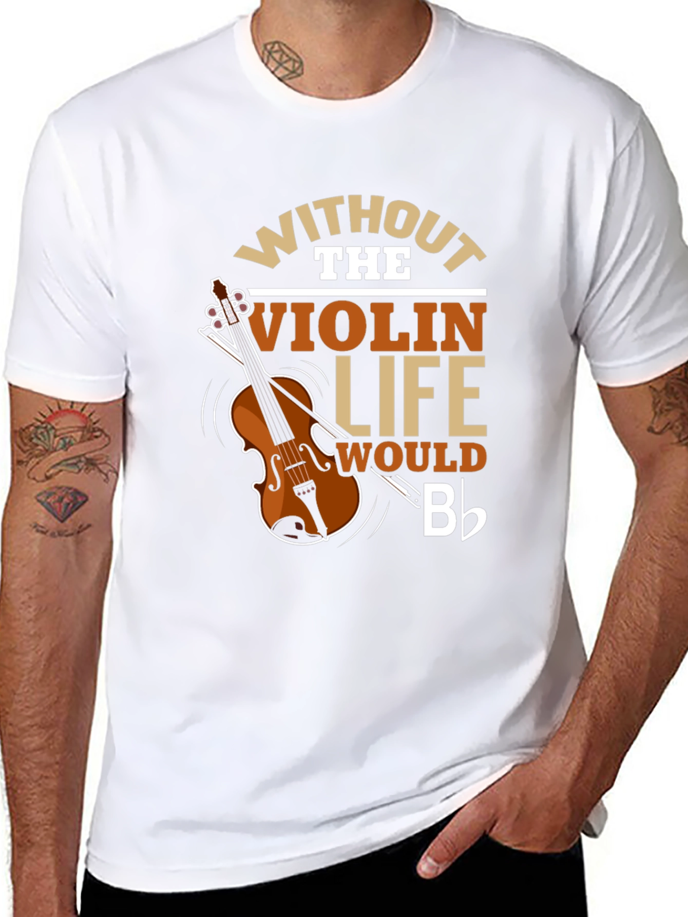 Black Violin Life T-Shirt - Music Lover Tee view 8