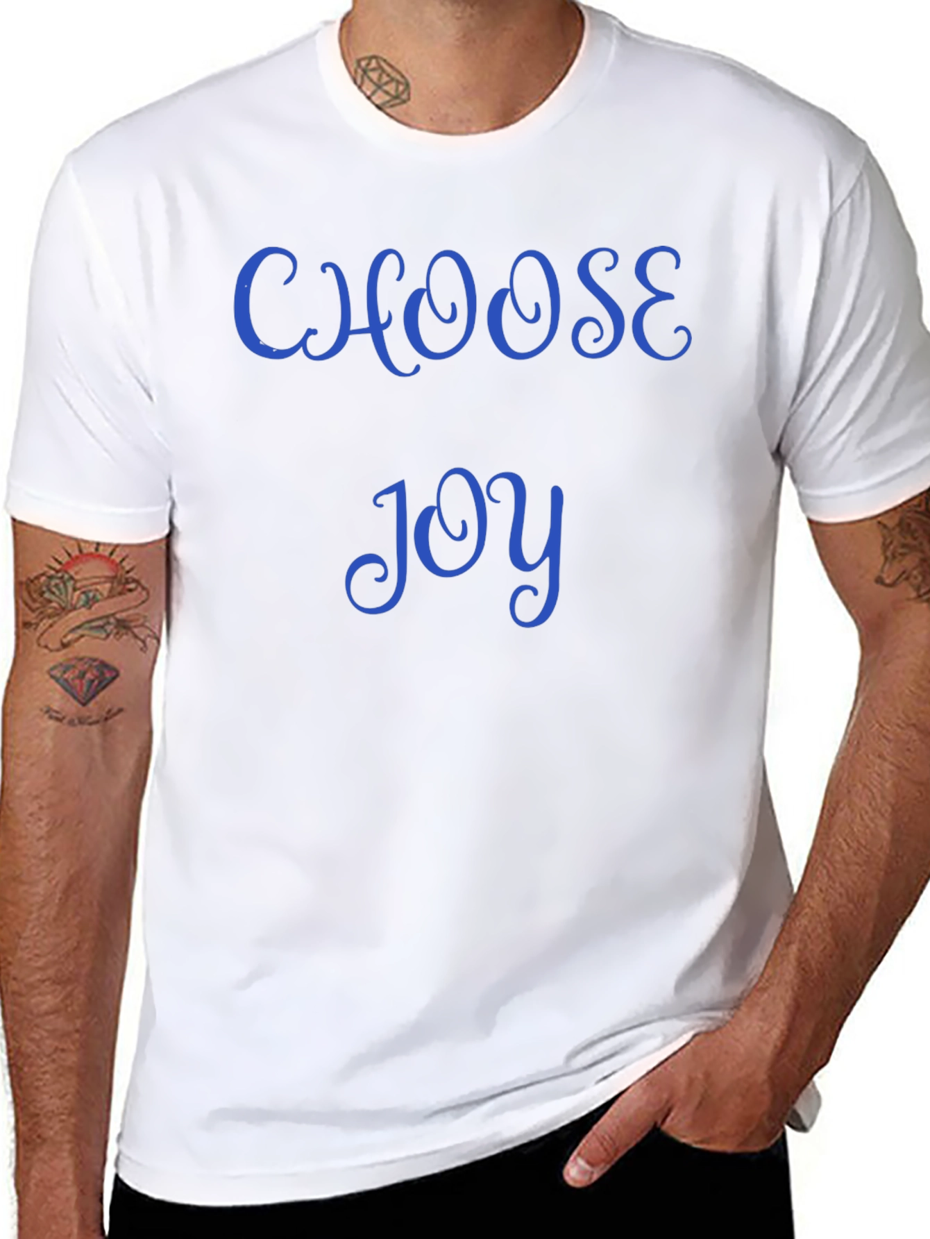 Black Choose Joy Black T-Shirt view 8