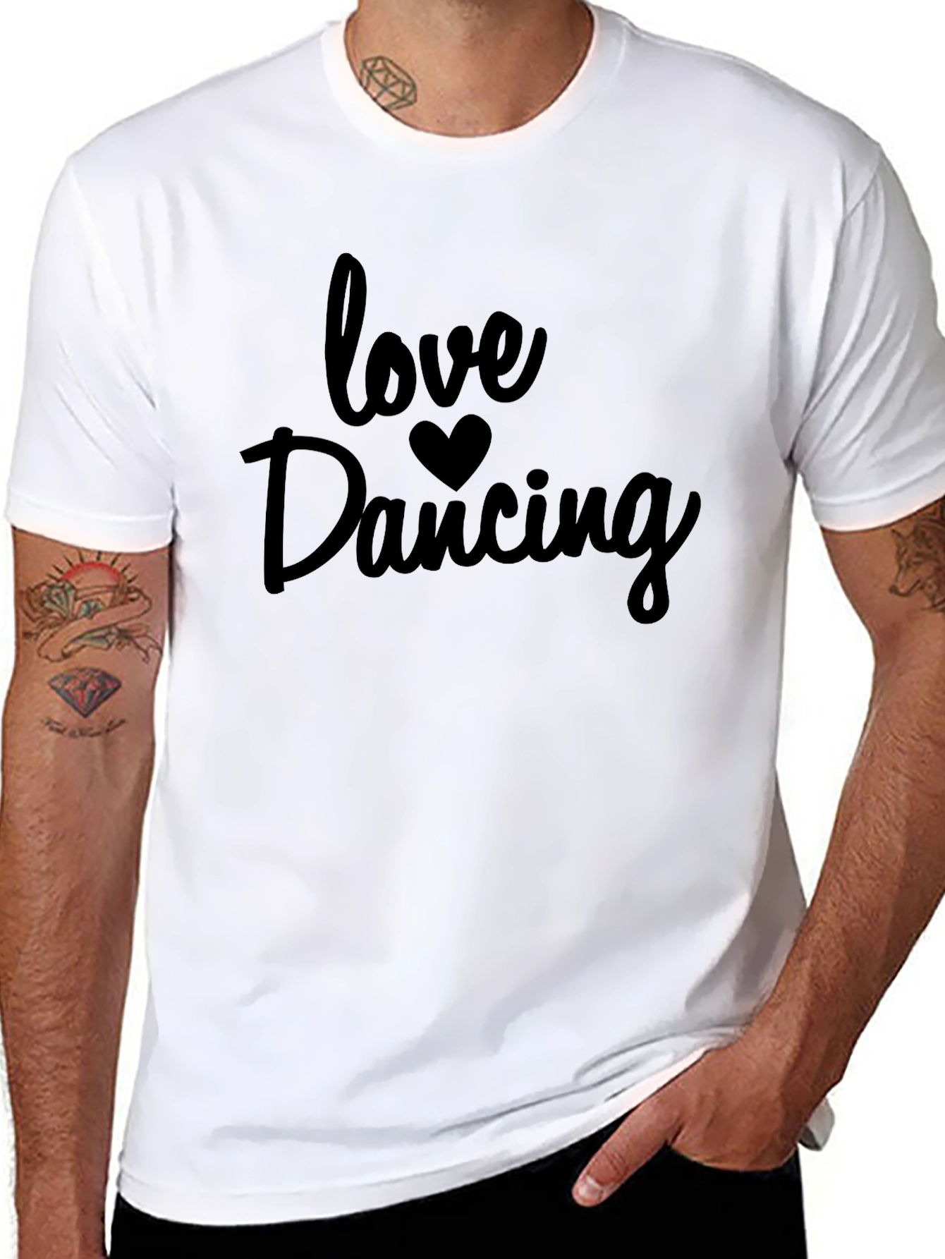 Black Love Dancing Black Graphic Tee Shirt view 8