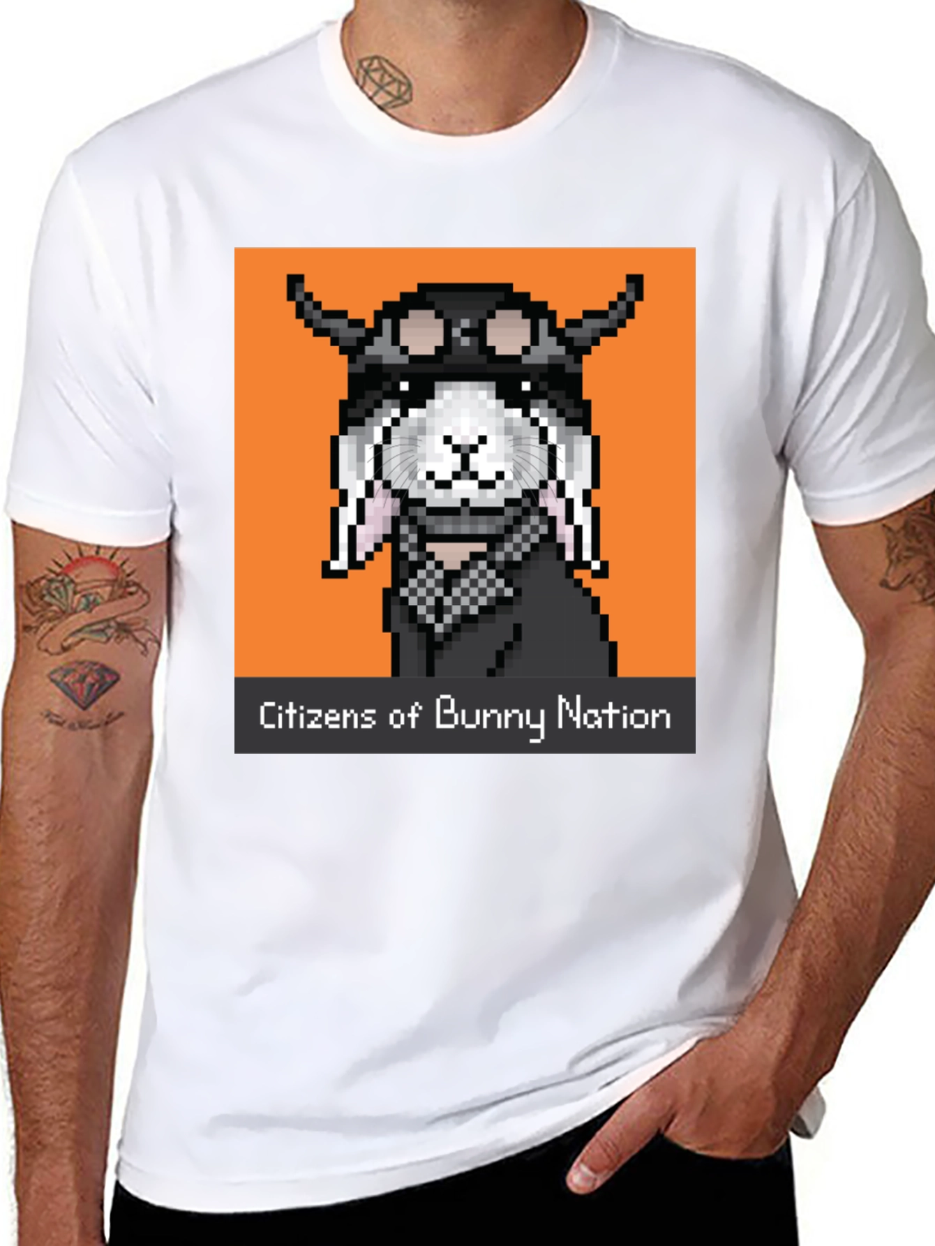 Black Citizens of Bunny Nation T-Shirt view 8
