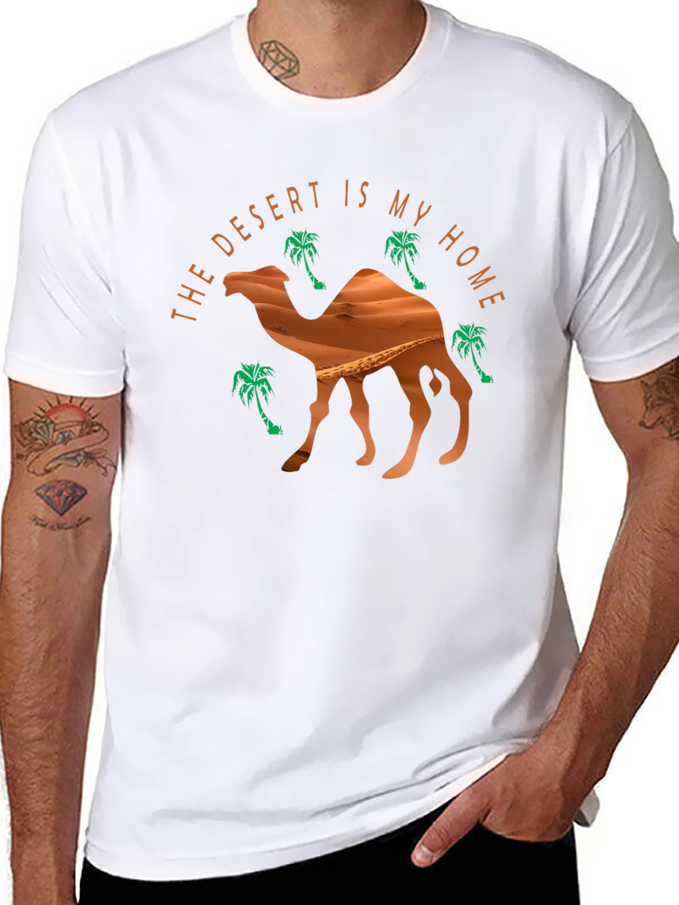 Black Desert Home Camel Graphic Tee - Black view 8