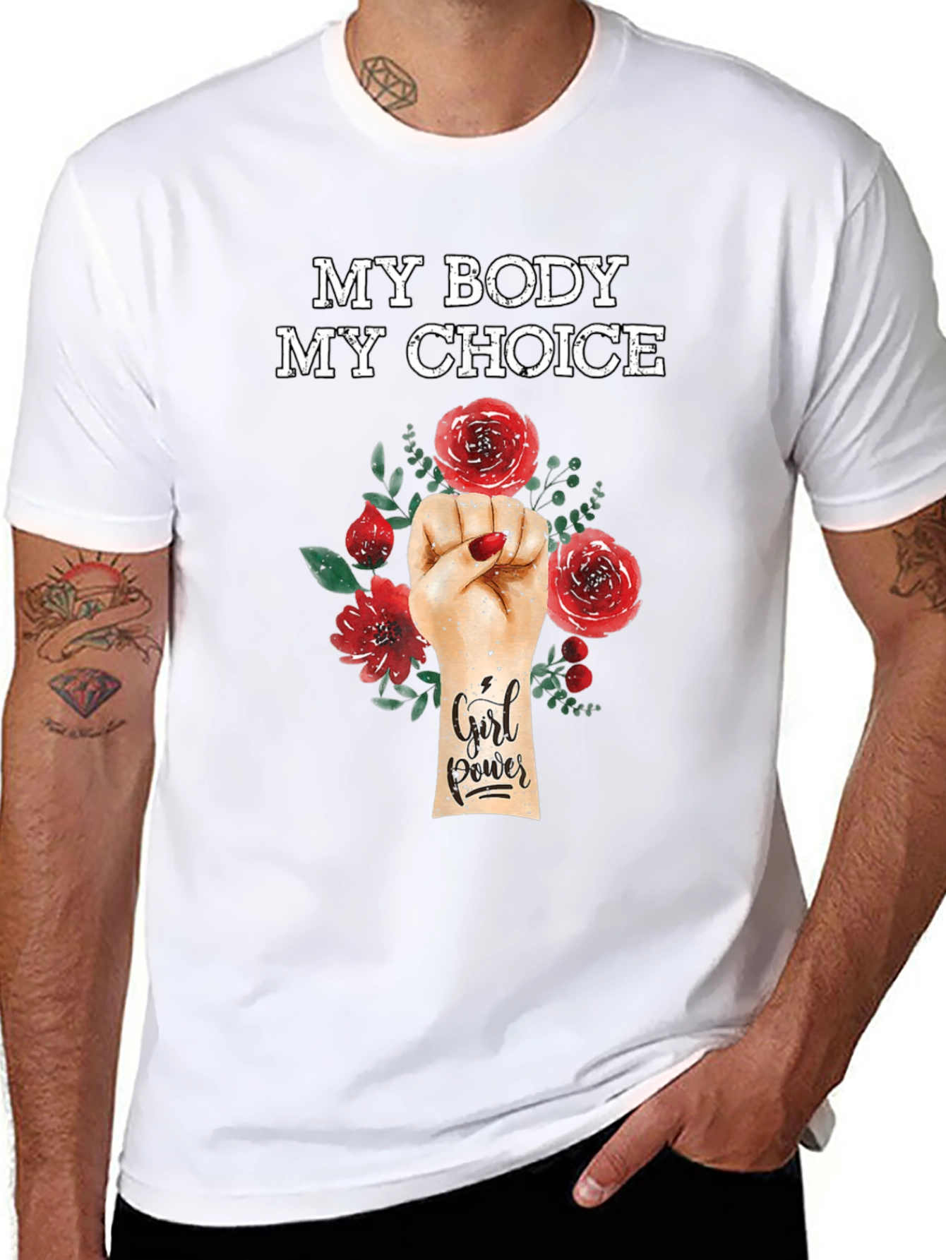 Black My Body My Choice Graphic T-Shirt view 8
