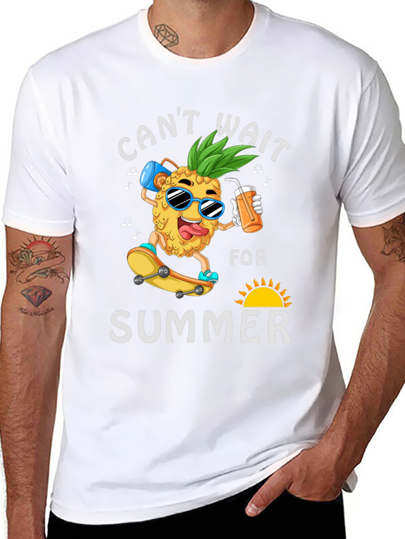 Black Can't Wait For Summer T-Shirt view 8