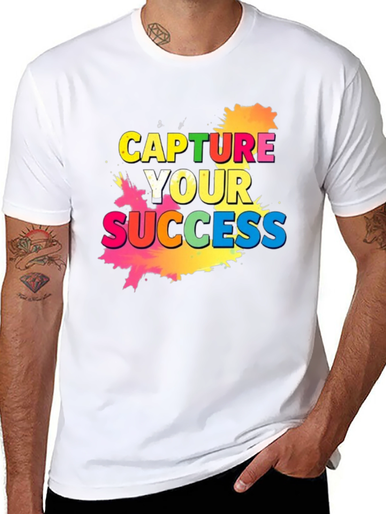 Black Capture Your Success Graphic Tee view 8