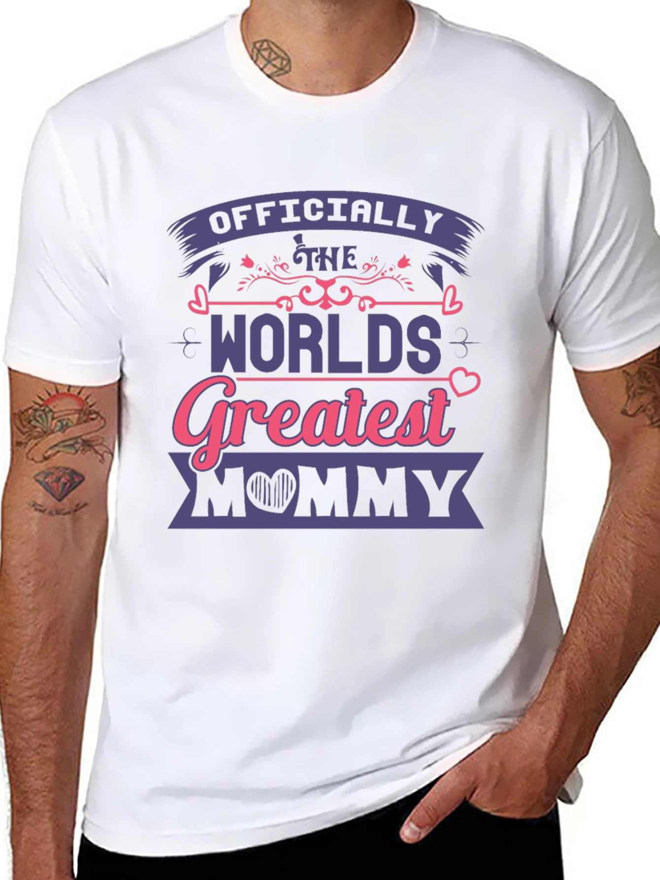 Black Greatest Mommy Ever Graphic T-Shirt view 8