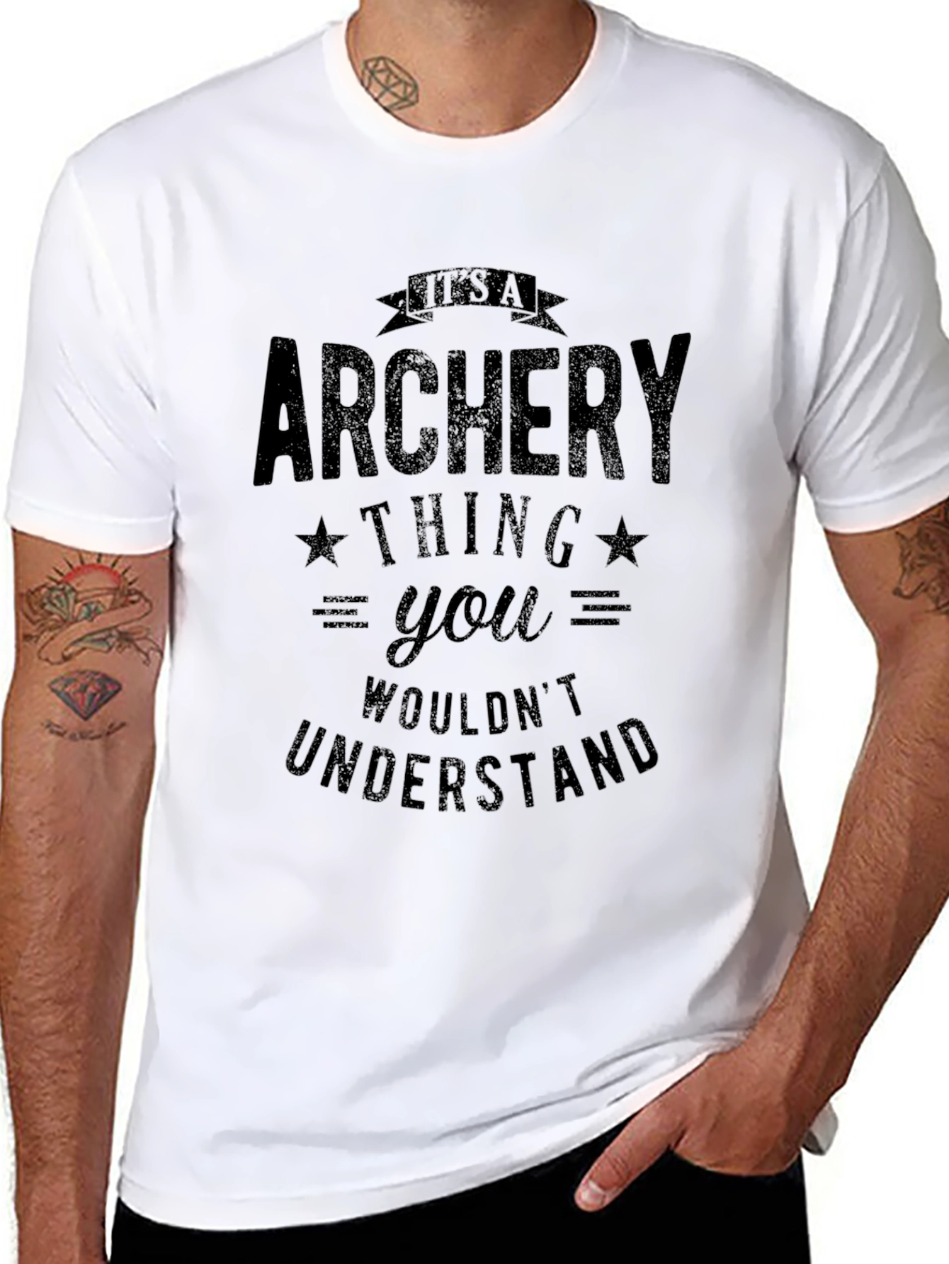 Black Archery Thing T-Shirt - Black view 8