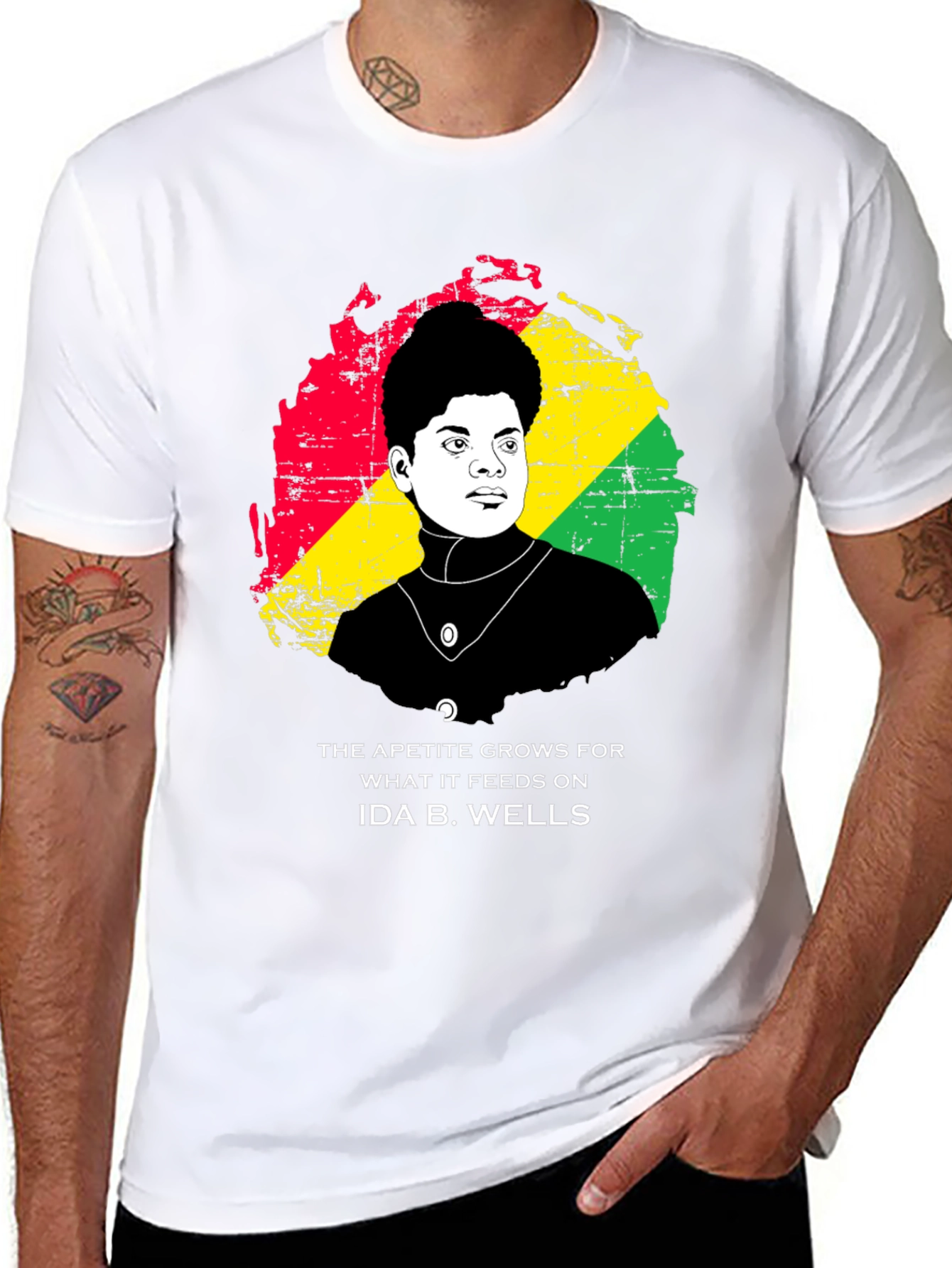 Black Ida B. Wells Graphic T-Shirt - Black view 8