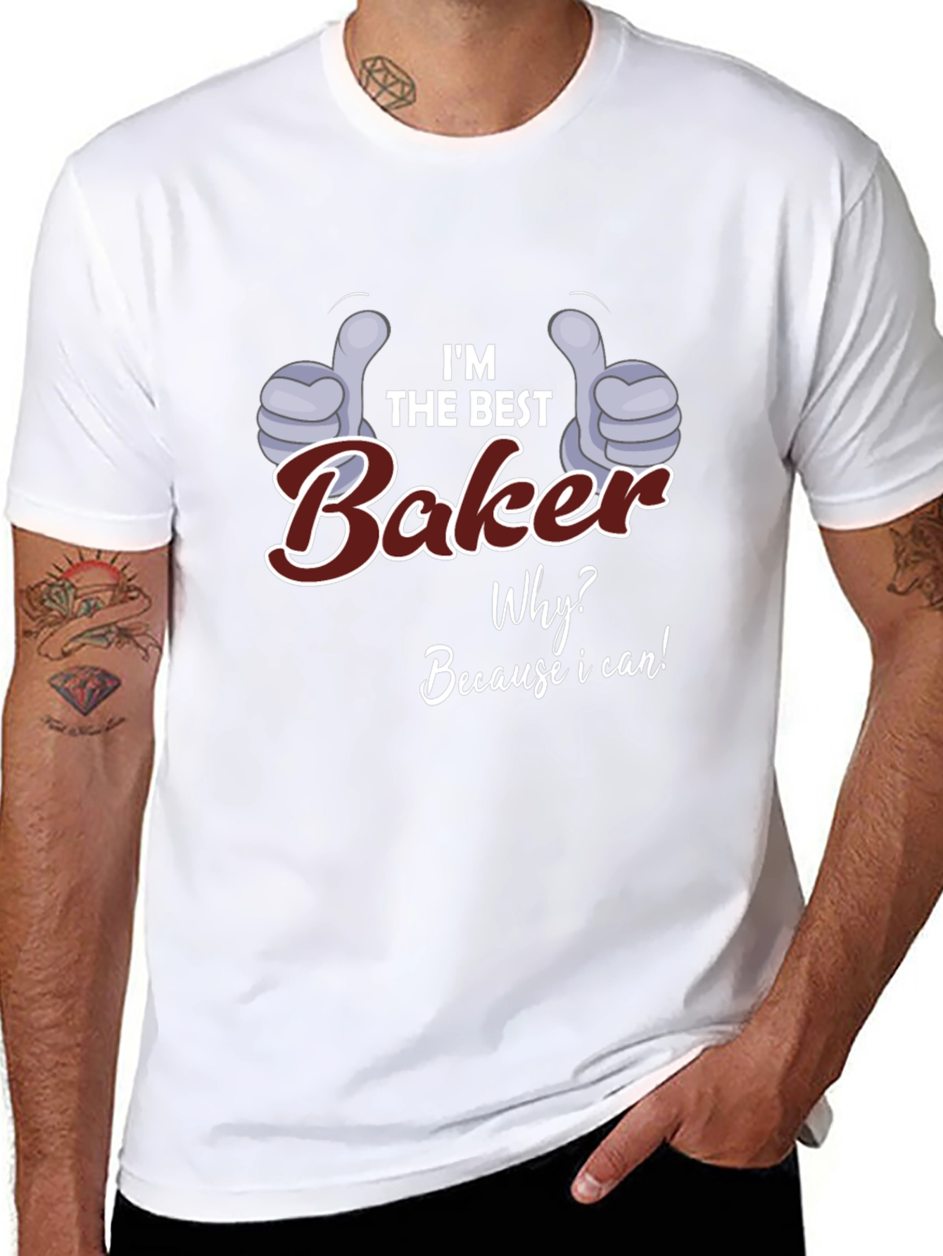 Black I'm the Best Baker T-Shirt - Funny Baking Gift view 8