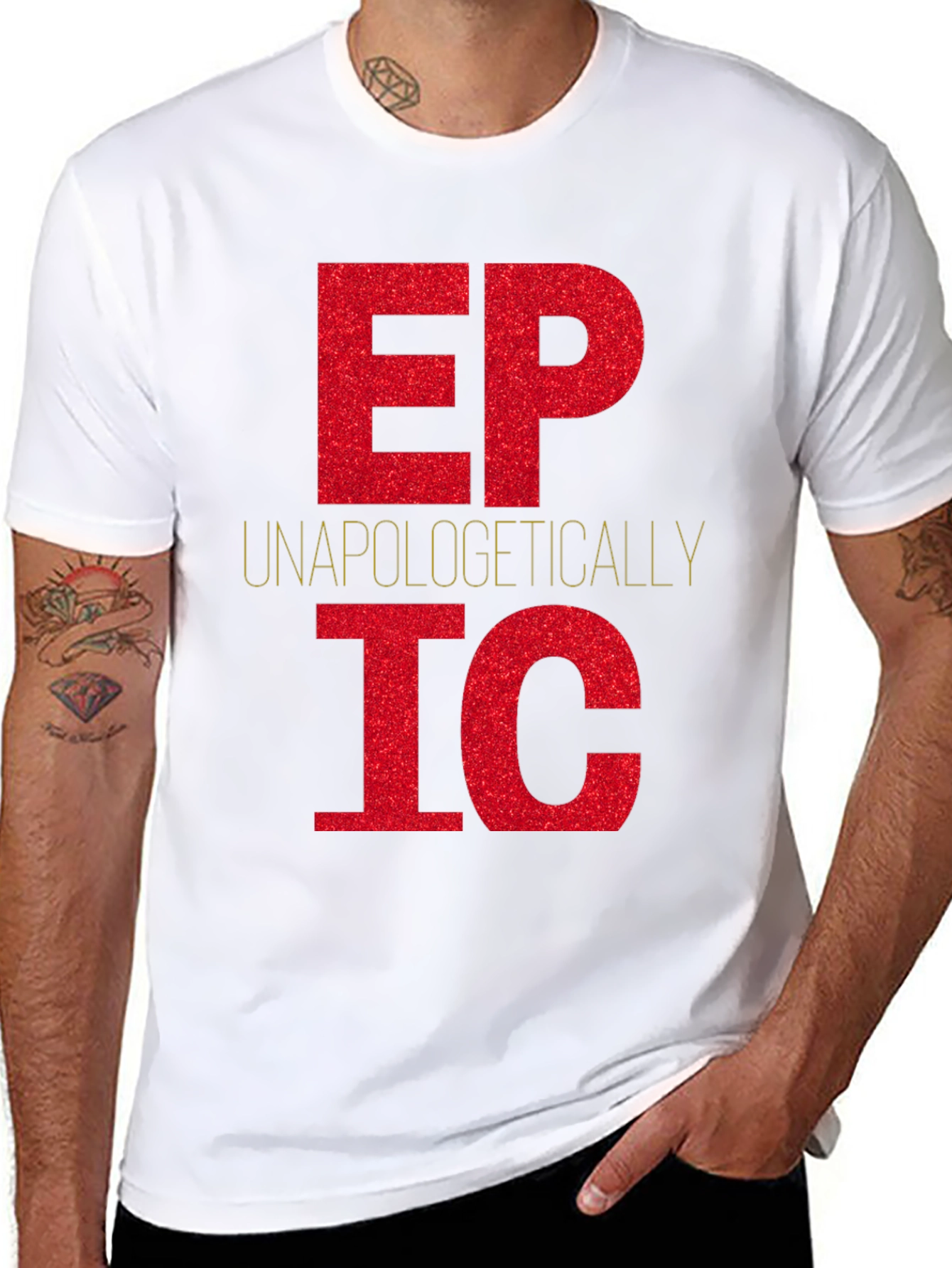 Black Unapologetically Epic T-Shirt view 8