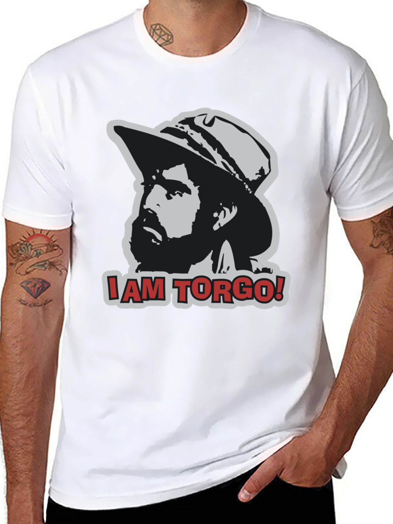 Black I am Torgo! T-Shirt - MST3K Tribute view 8