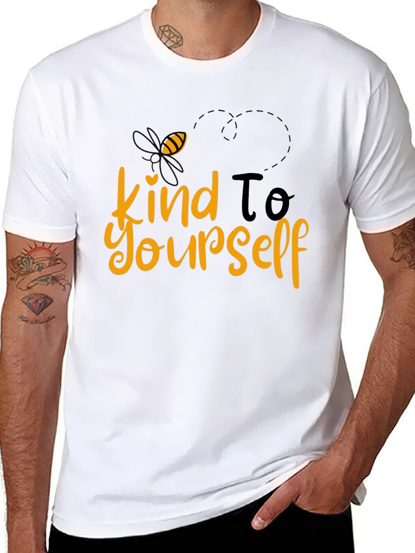 Black Bee Kind To Yourself Graphic T-Shirt view 8