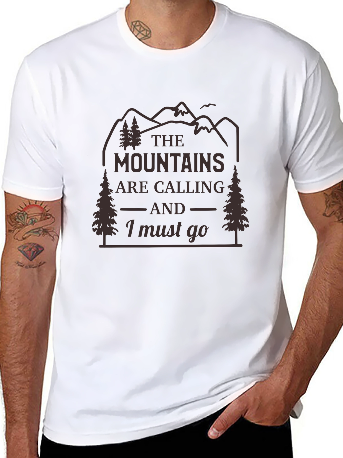 Black Mountains are Calling Graphic Tee - Adventure Awaits view 8