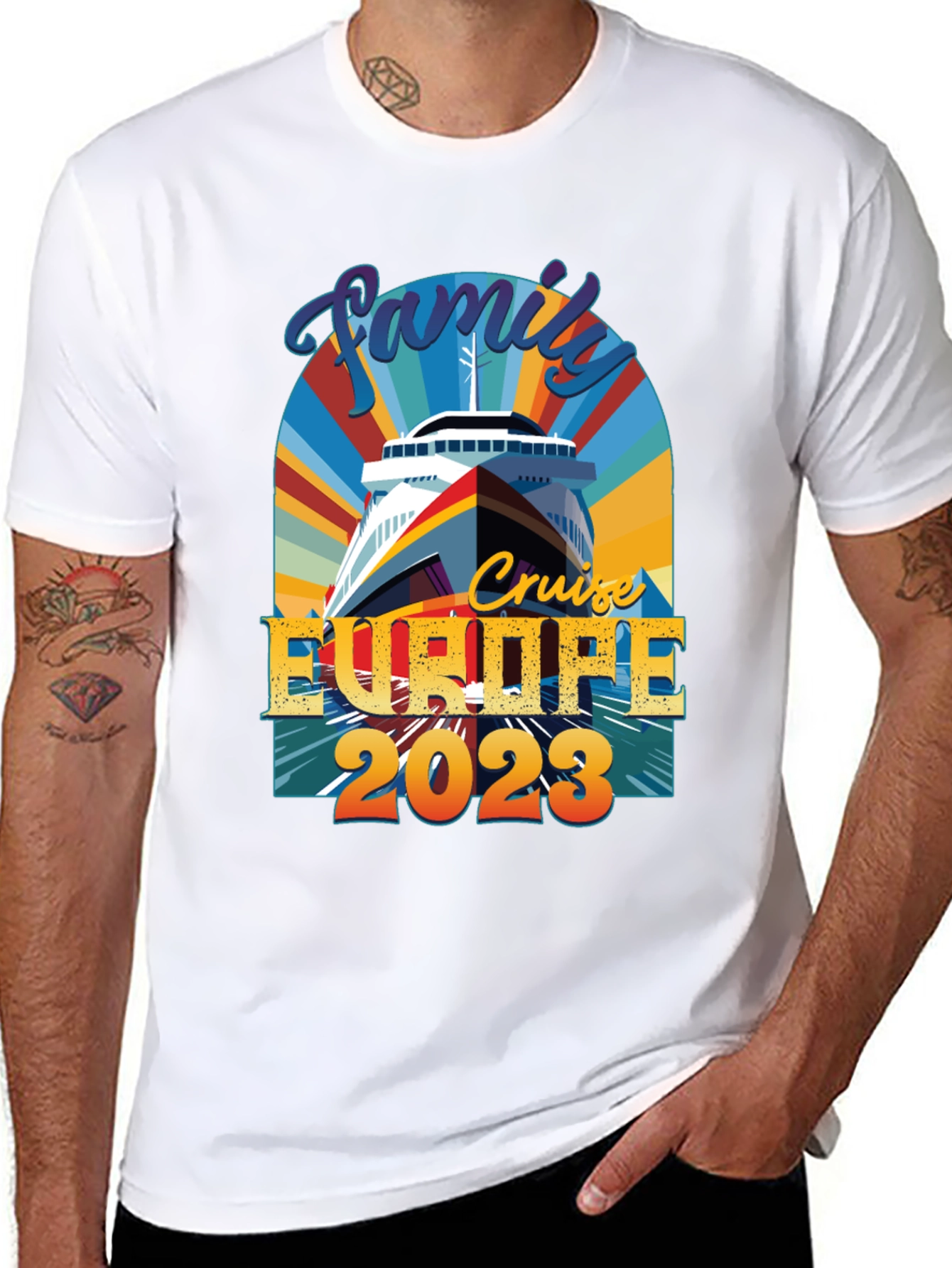 Black Family Cruise Europe 2023 T-Shirt view 8