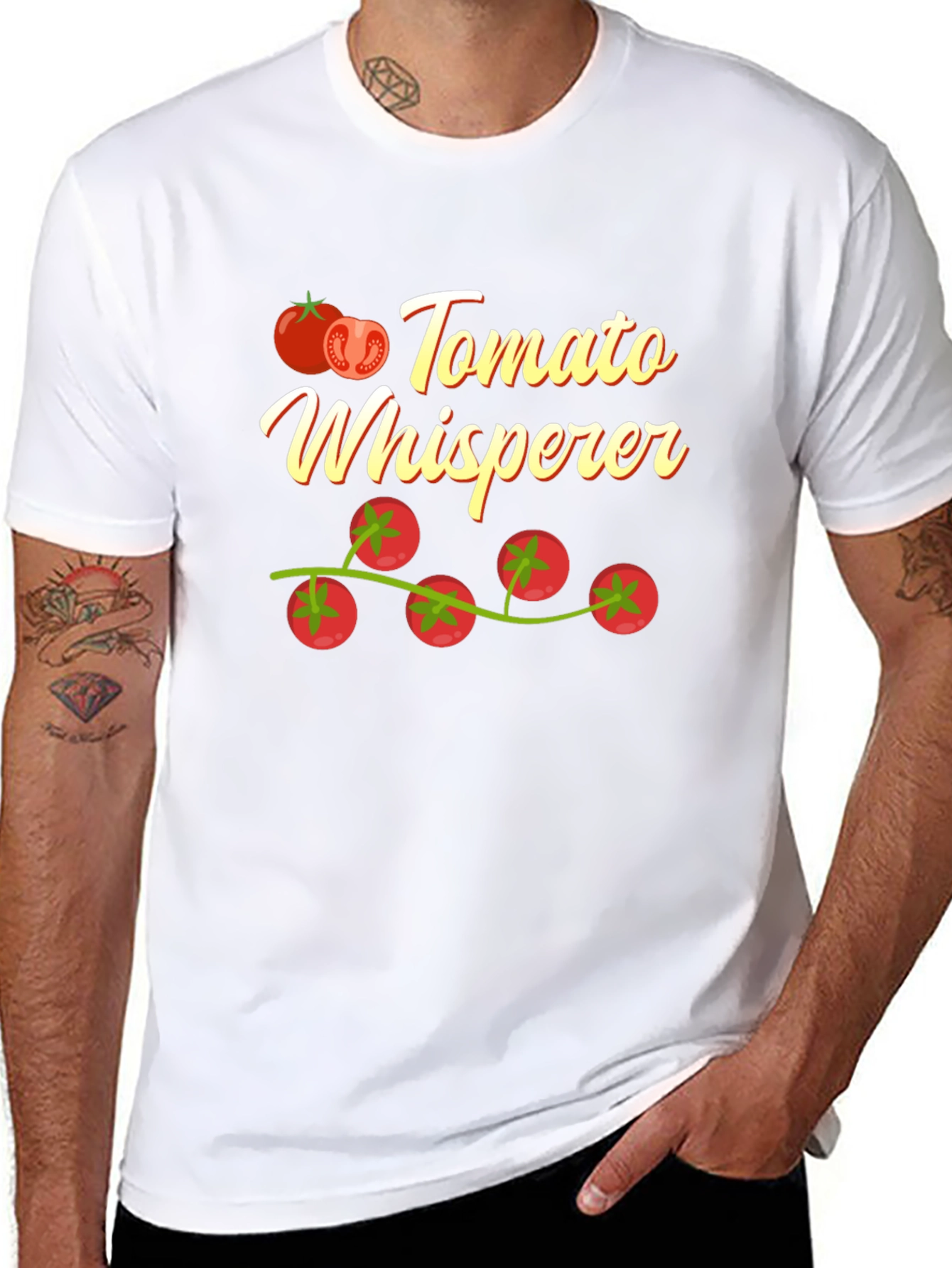 Tomato Whisperer Graphic T-Shirt - Garden Humor Tee - 8