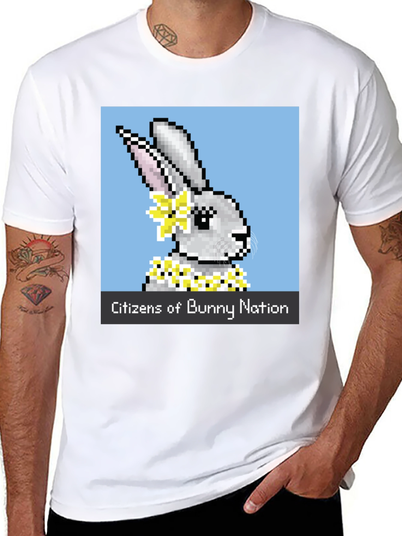 Black Citizens of Bunny Nation T-Shirt view 8
