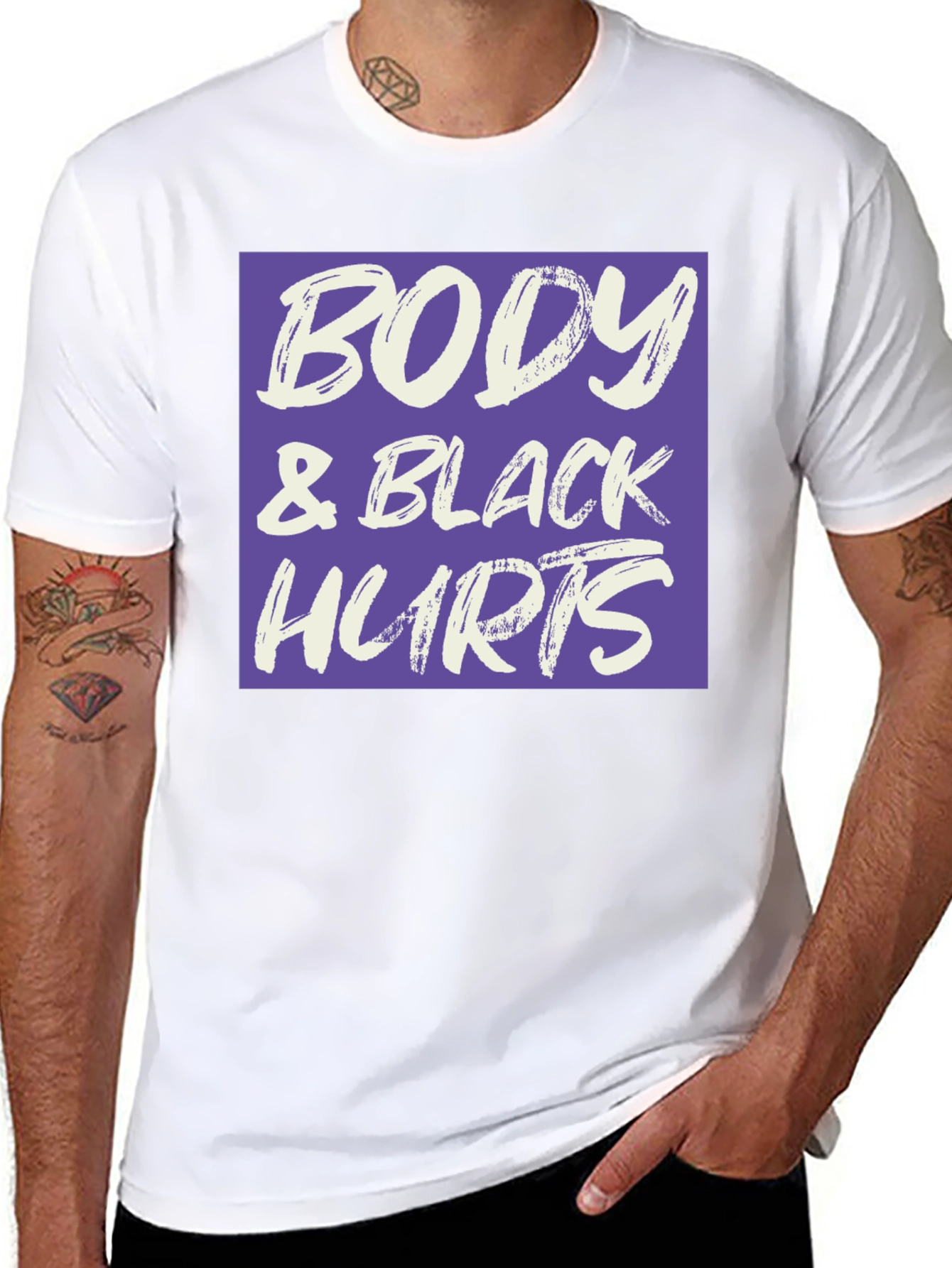 Black Body and Black Hurts T-Shirt view 8