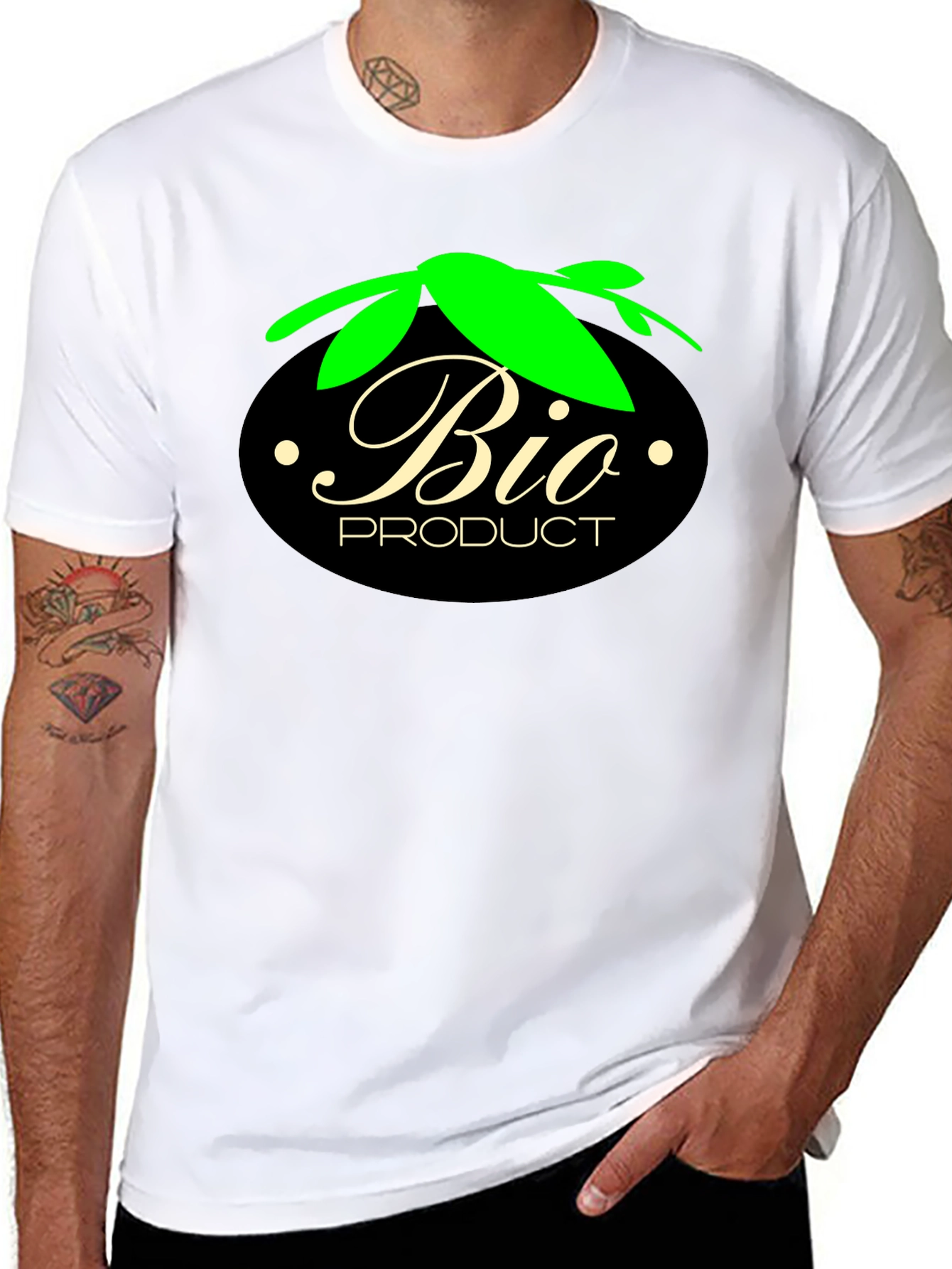 Black Bio Product Black T-Shirt - Eco-Friendly Style view 8