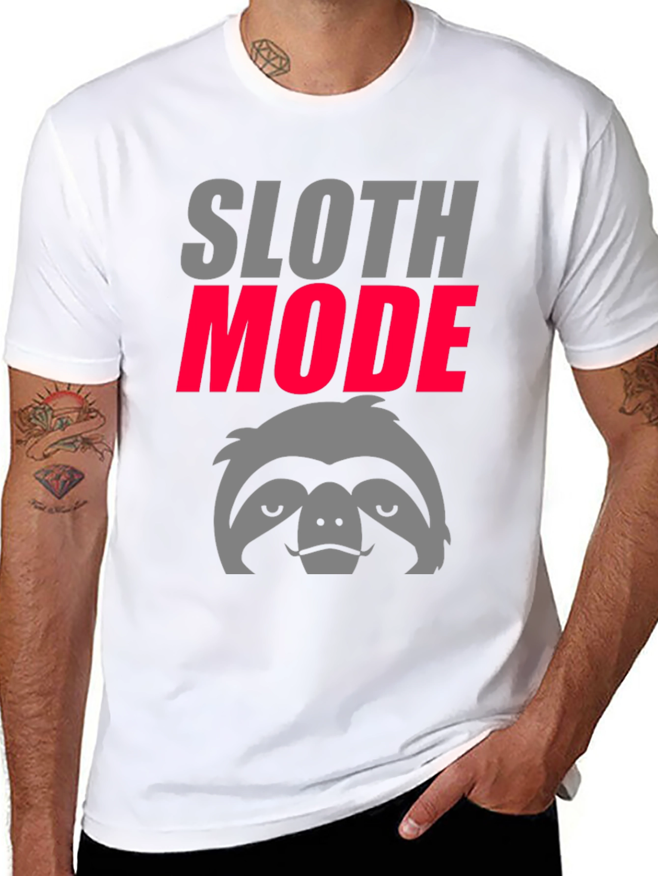 Black Sloth Mode Graphic Tee - Lazy Day Comfort view 8