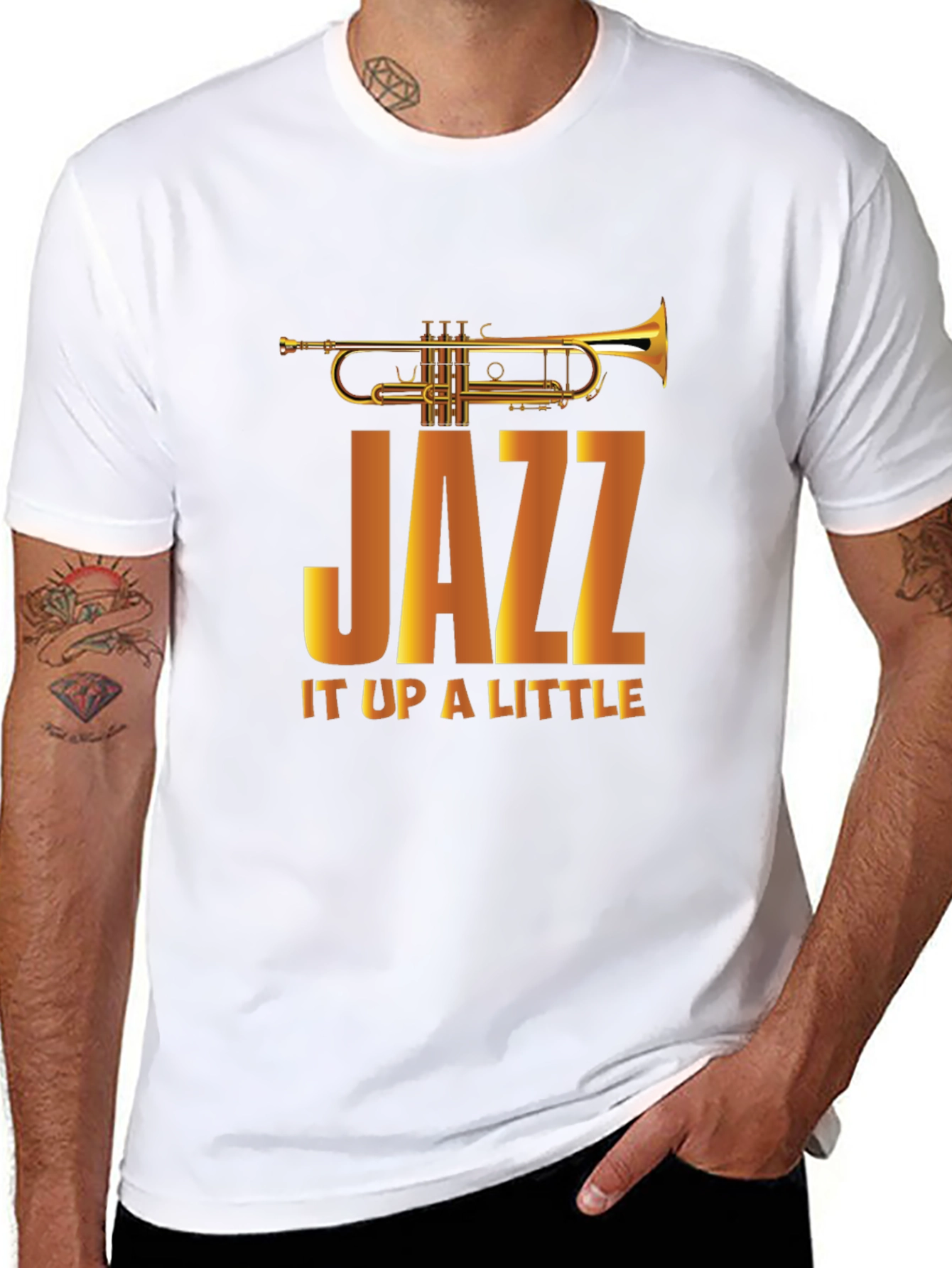 Black JAZZ It Up A Little Graphic T-Shirt view 8