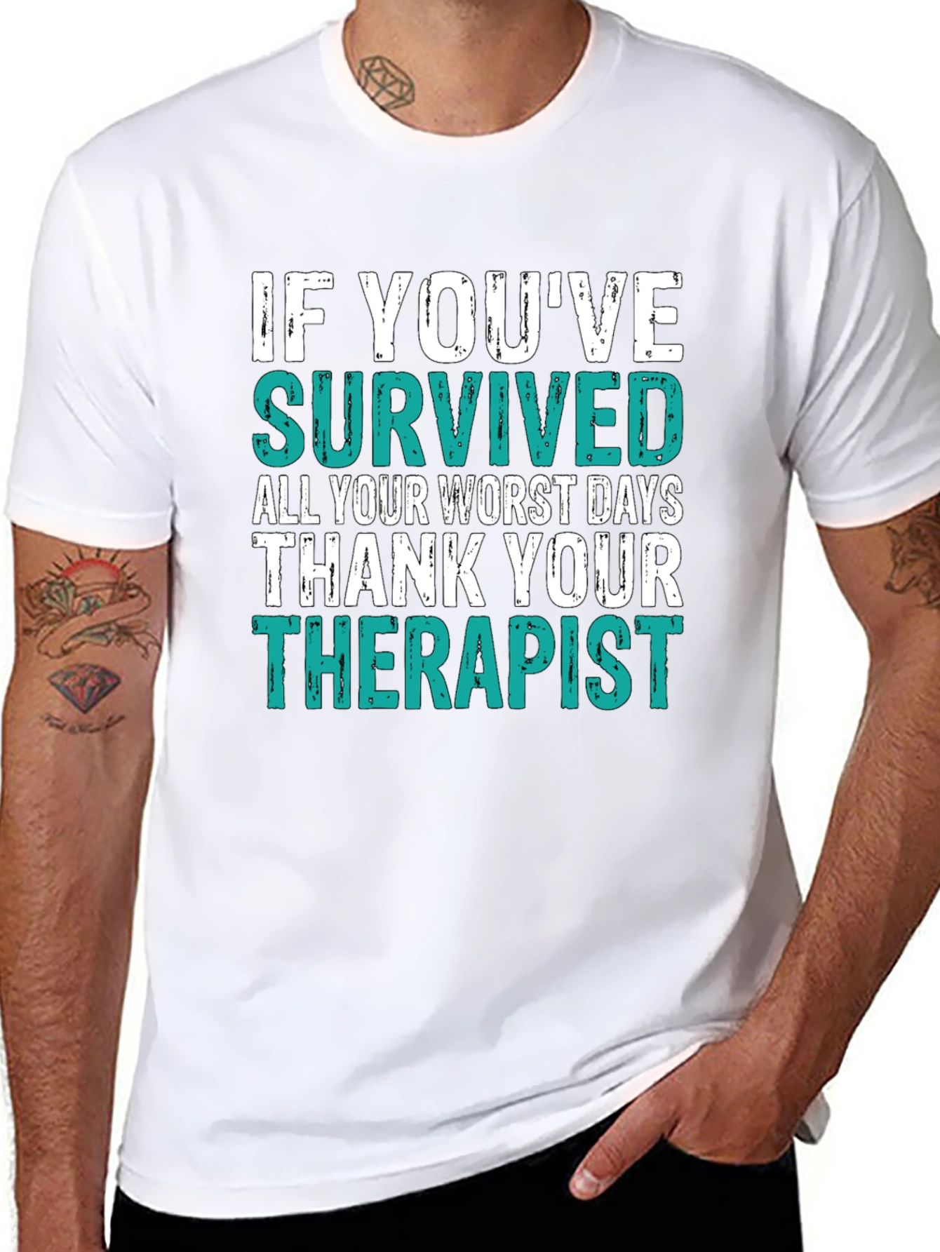 Black Thank Your Therapist T-Shirt view 8