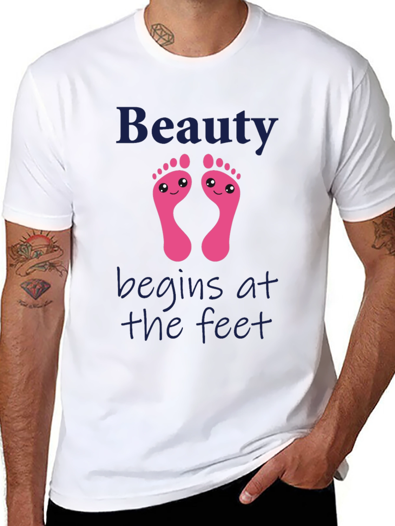 Black Beauty Begins at the Feet Black T-Shirt view 8