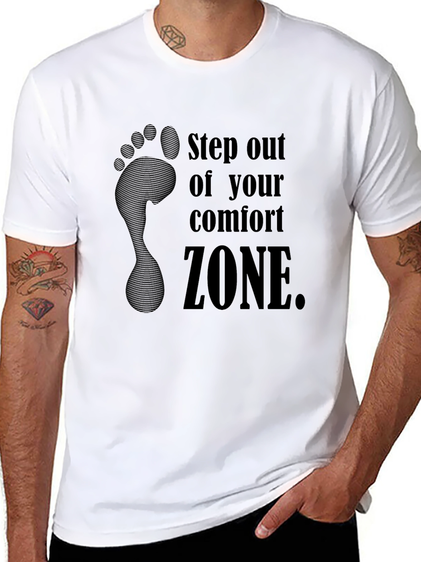 Step Out of Your Comfort Zone Graphic Tee - 8