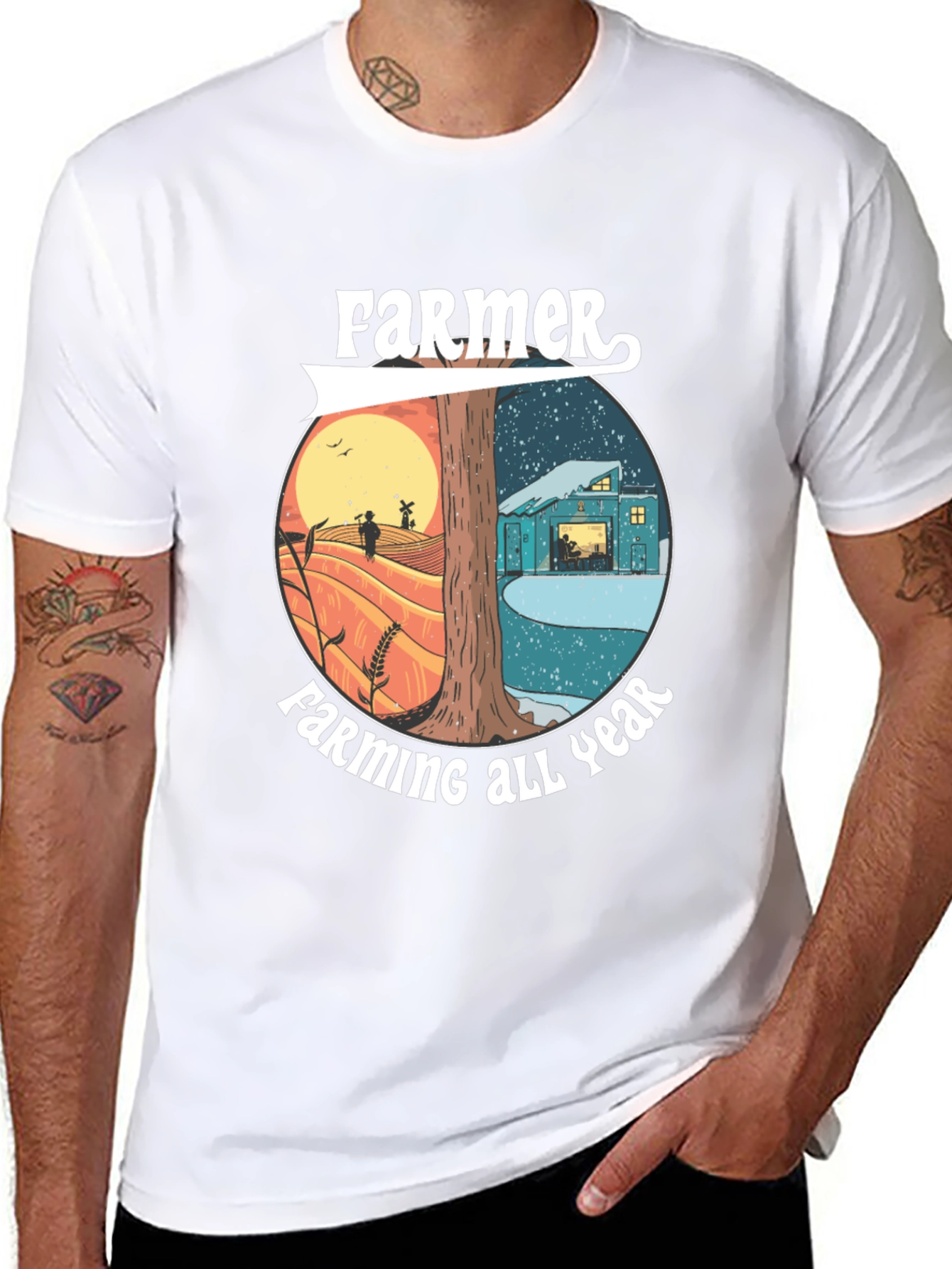 Black Farmer All Year Round Graphic Tee - Cotton Blend view 8