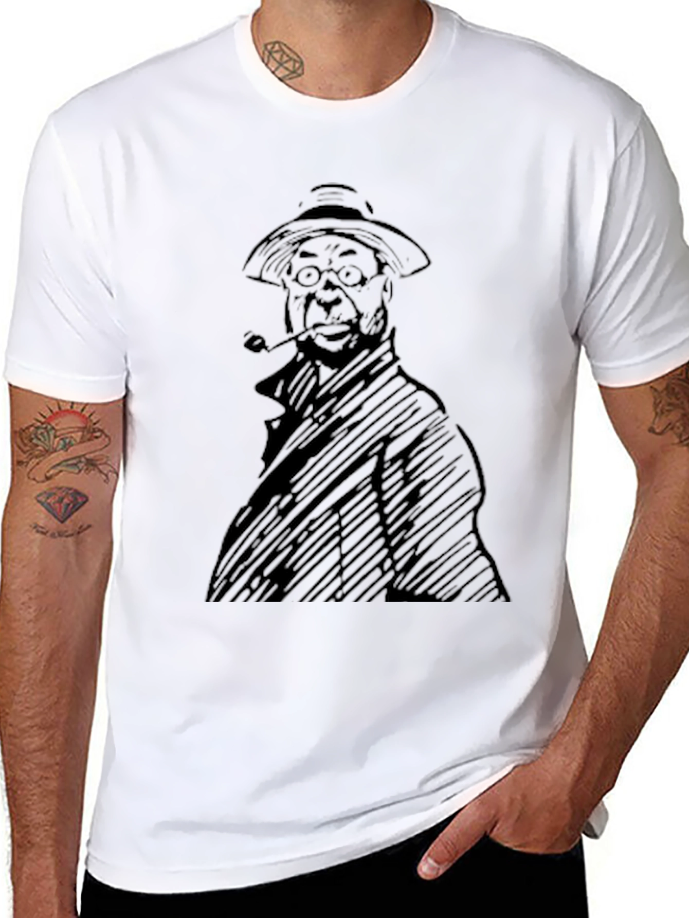 Black Black T-Shirt - Professor Calculus Design view 8