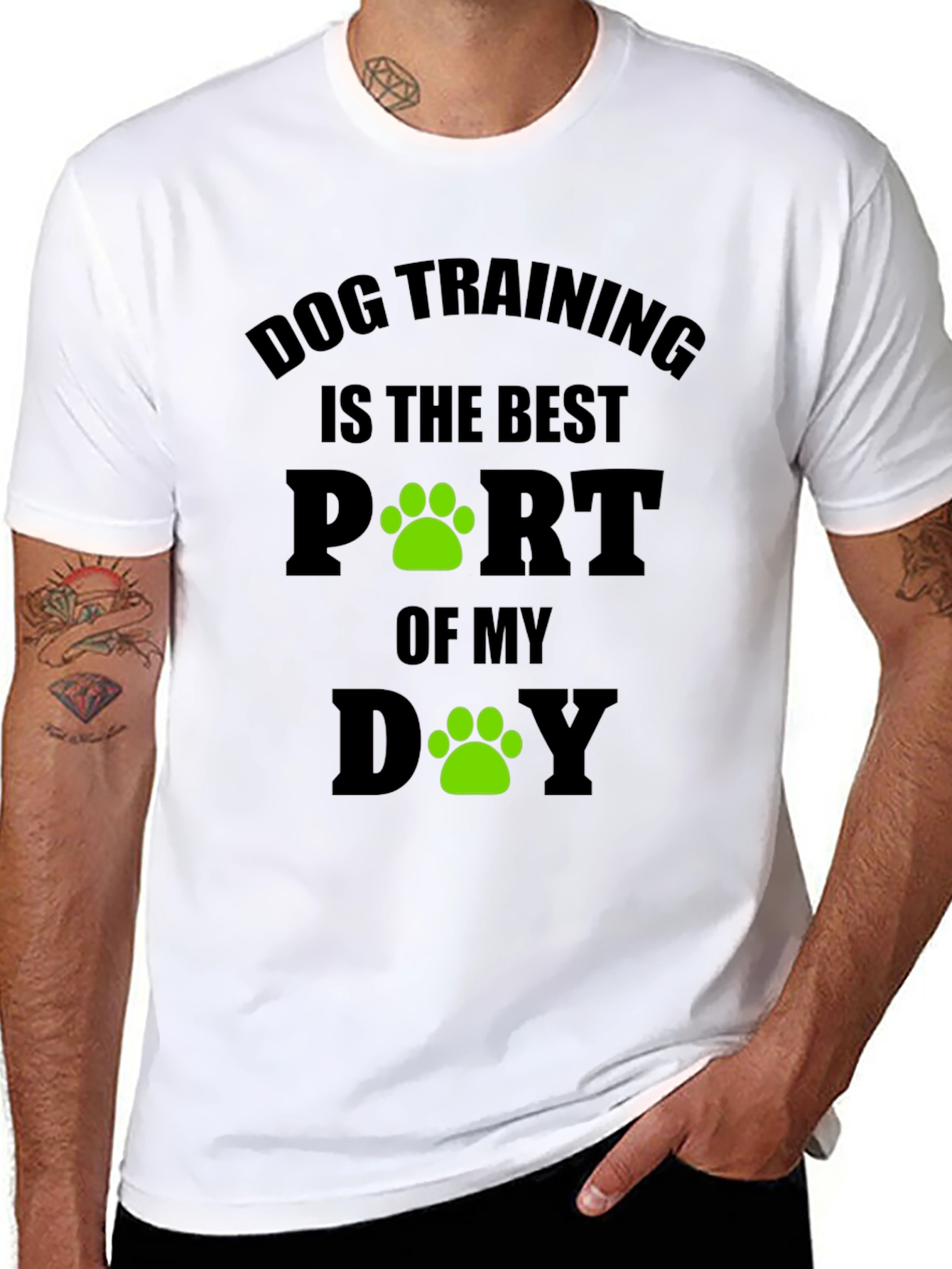 Black Dog Training Best Part of My Day T-Shirt view 8