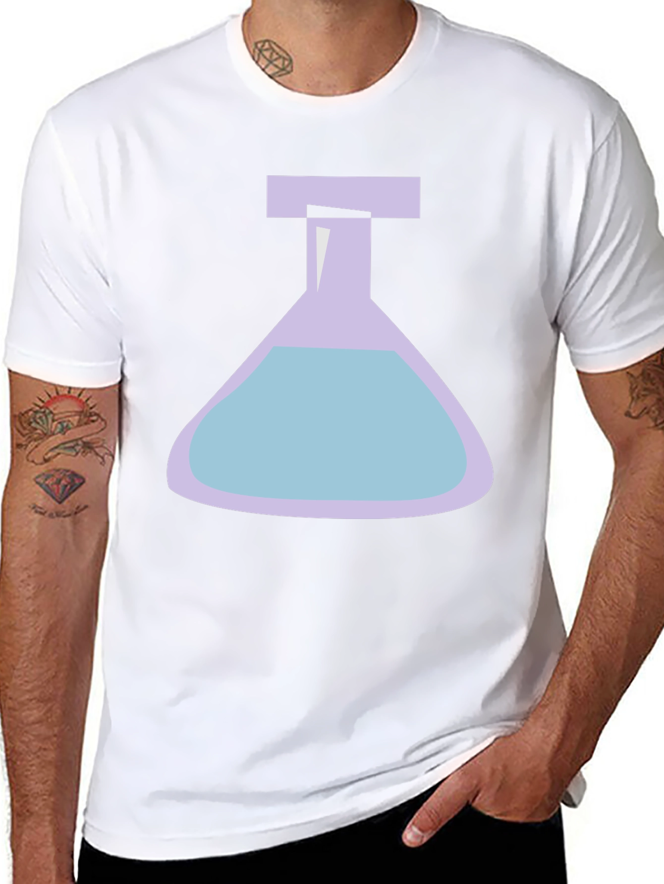 Black Science Flask Graphic T-Shirt view 8
