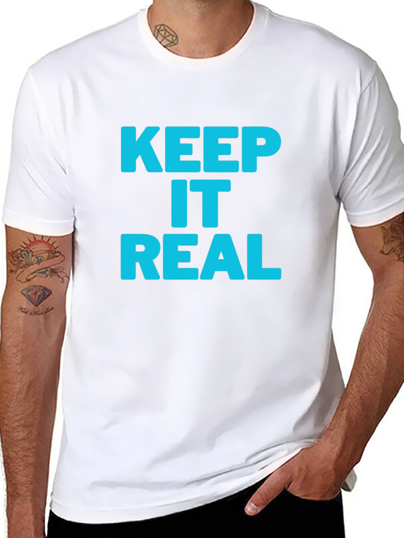 Black Keep it Real Black T-Shirt view 8