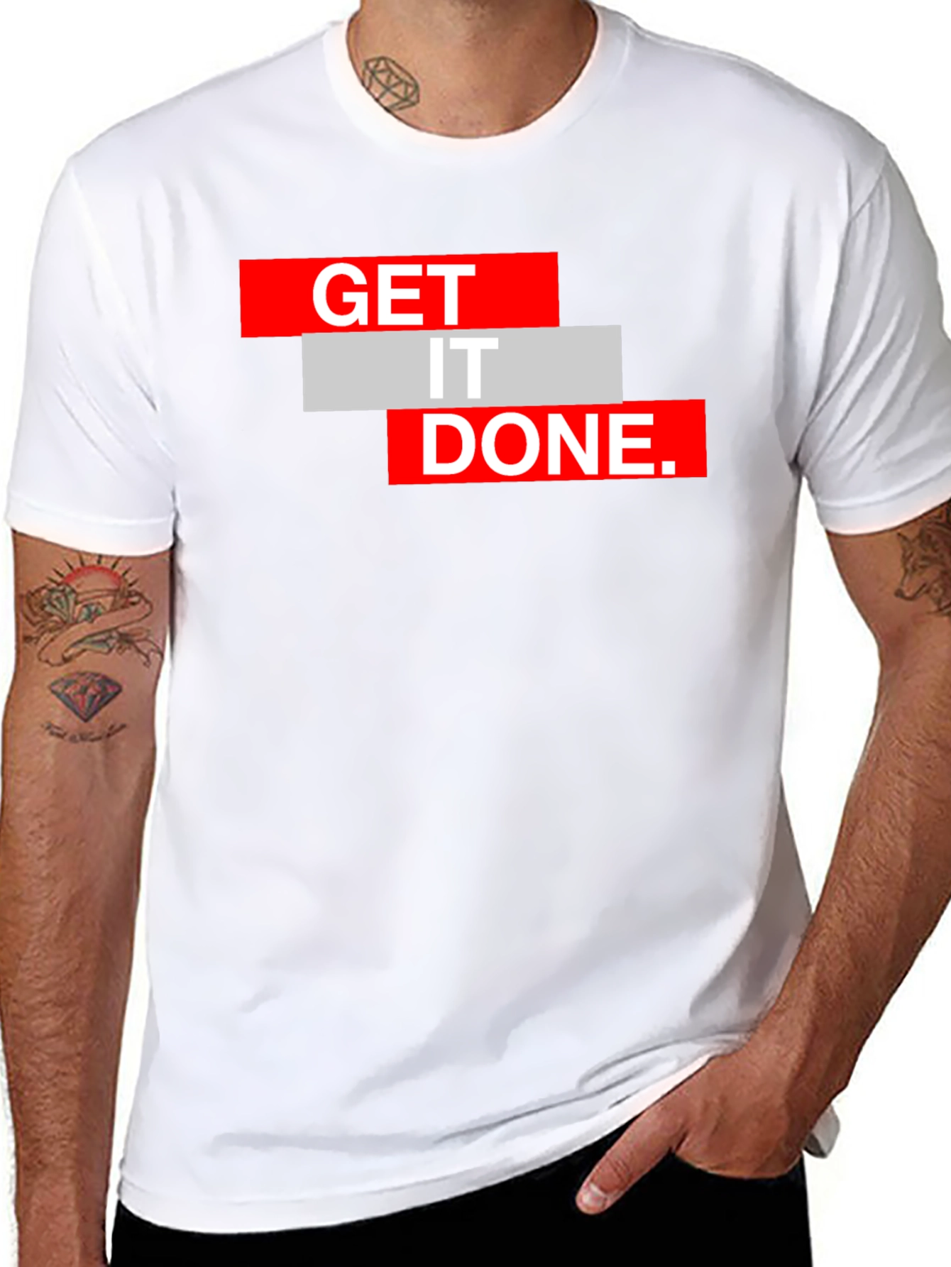 Black Get It Done Black Graphic Tee view 8