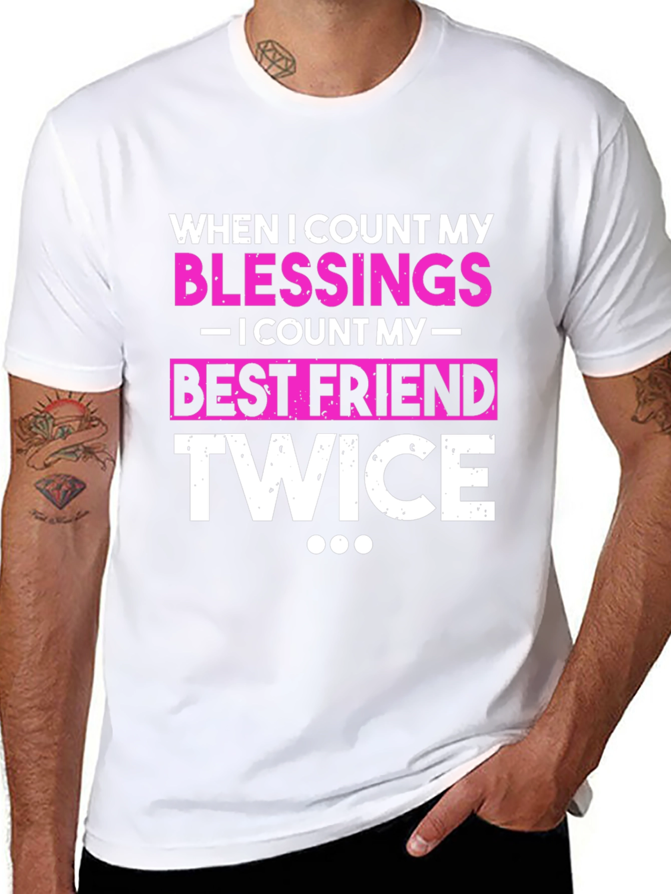 Black Blessings Best Friend Twice Black T-Shirt view 8