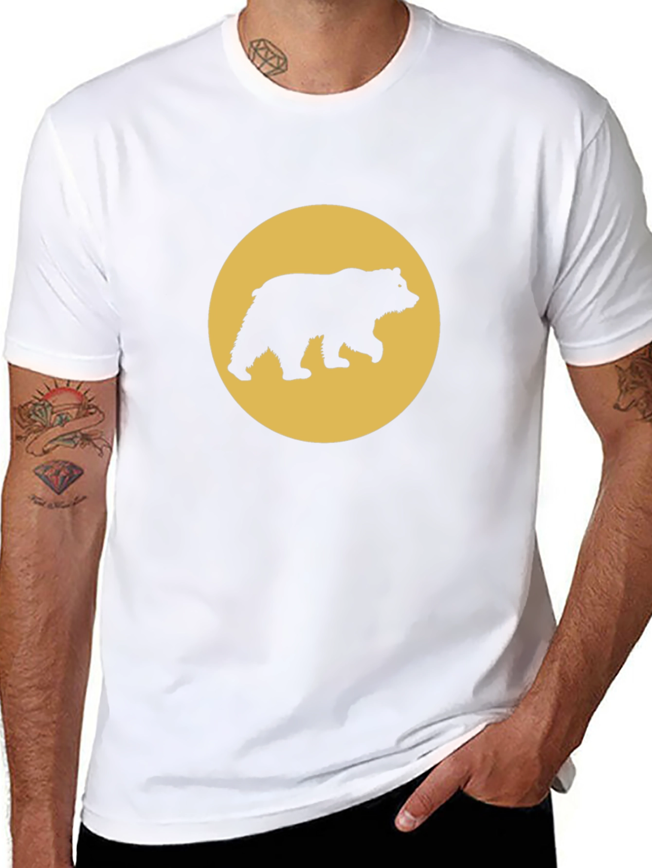 Black Bear Silhouette T-Shirt view 8