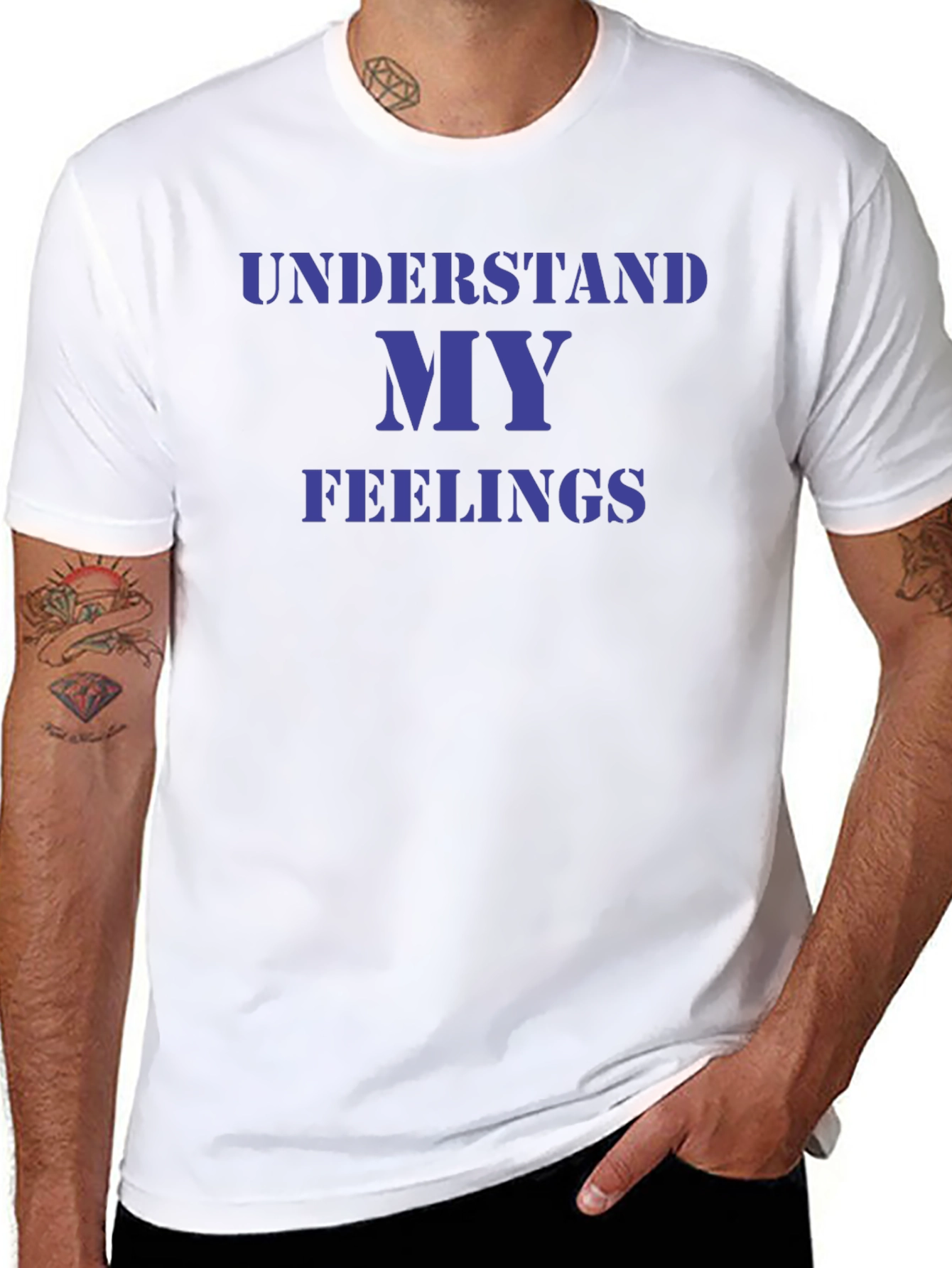Black Understand My Feelings Graphic T-Shirt view 8